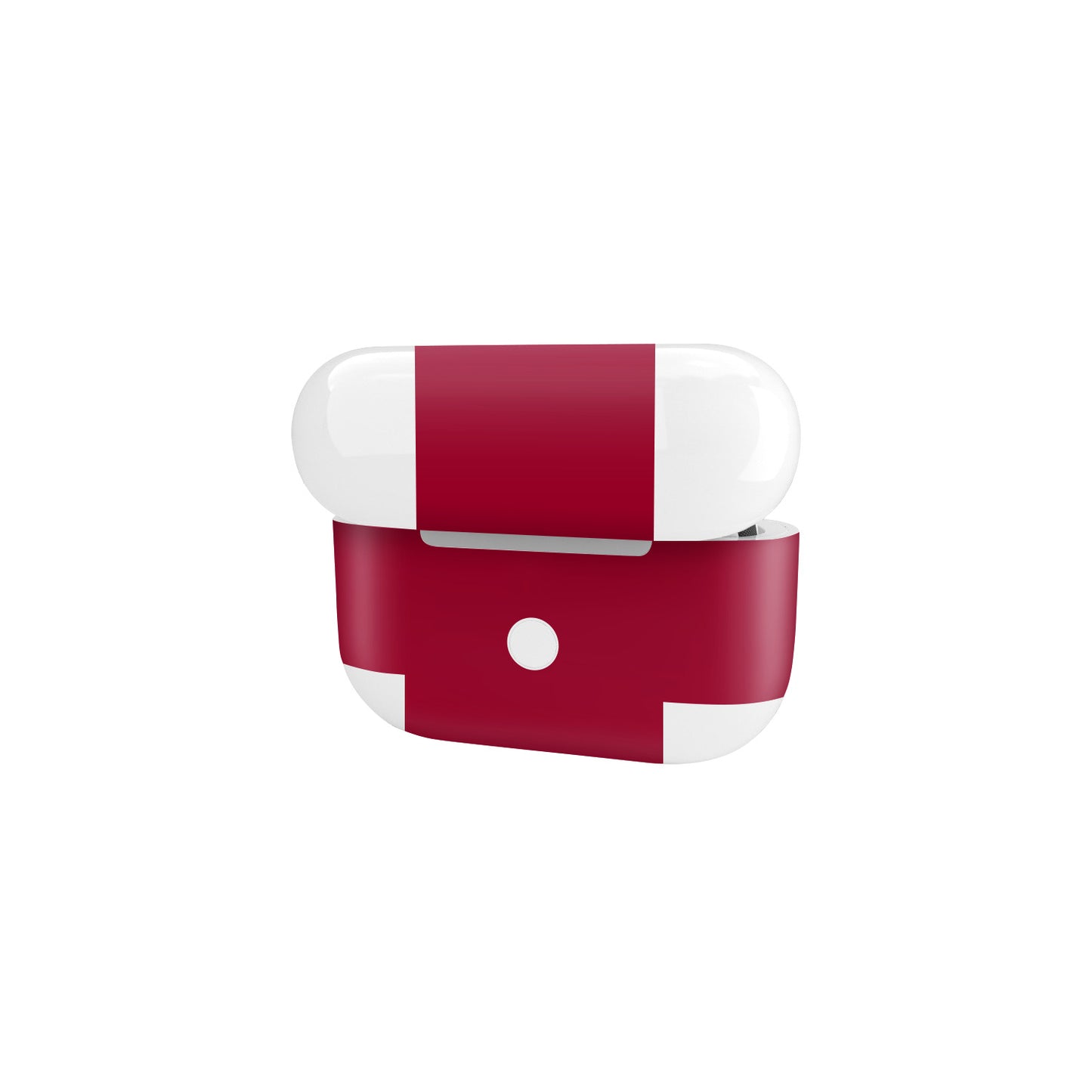 Folie de protectie AirPods Pro 2, eSkins Unique, Skin Mat Rosu