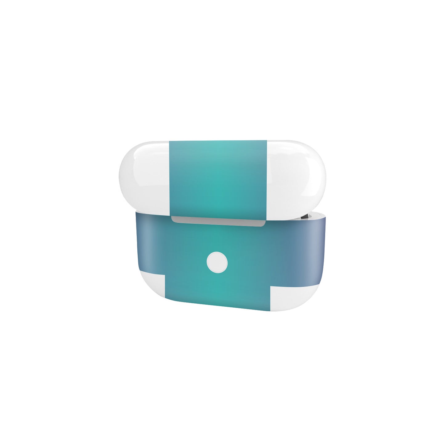 Folie de protectie AirPods Pro 2, eSkins Unique, Skin Cameleon Turcoaz-Lavanda