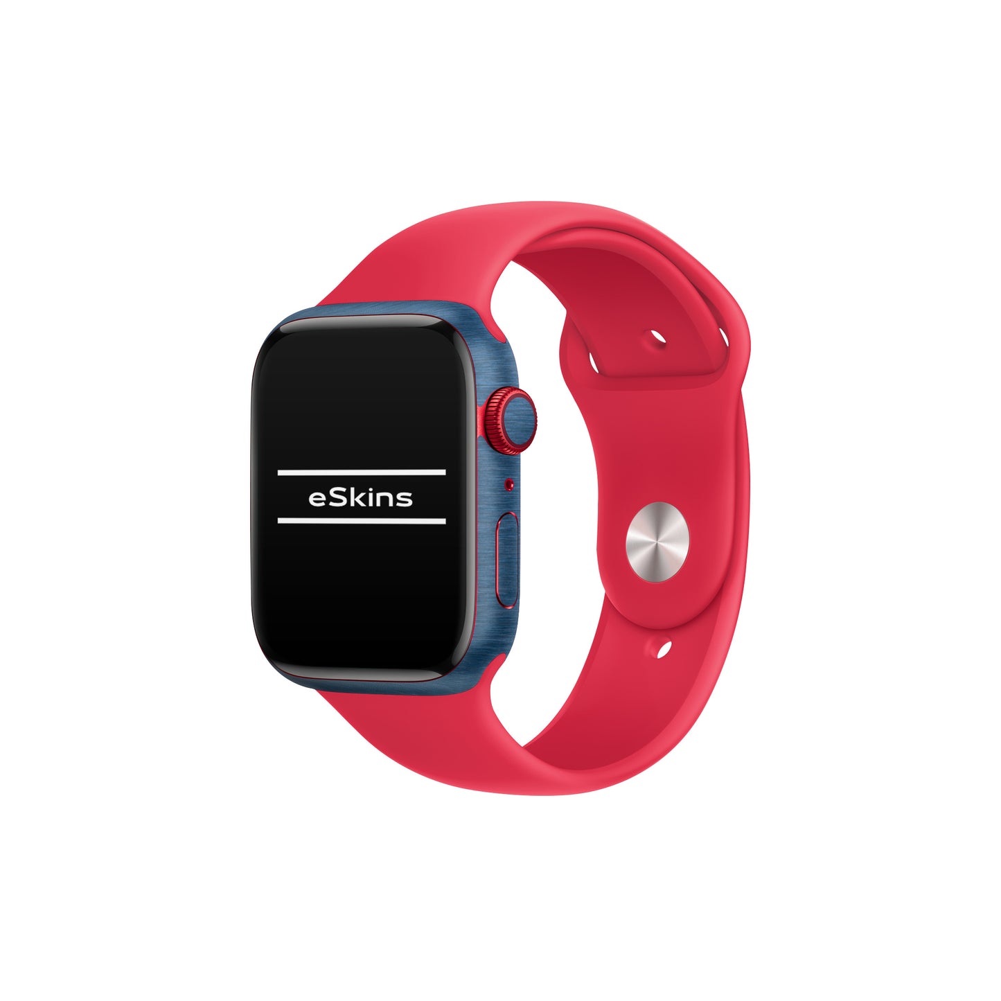 Skin Apple Watch 8, Metallic 3D Blue