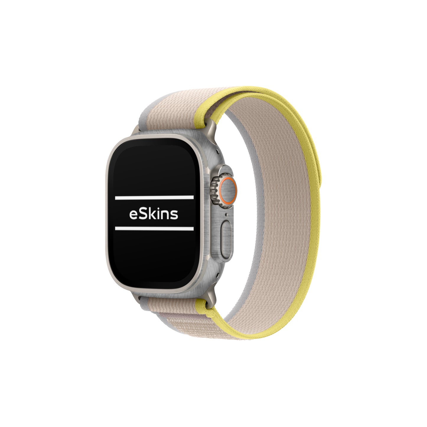 Folie de protectie Apple Watch Ultra 2, 49 mm, eSkins Elegans, Skin Metalic Grafit