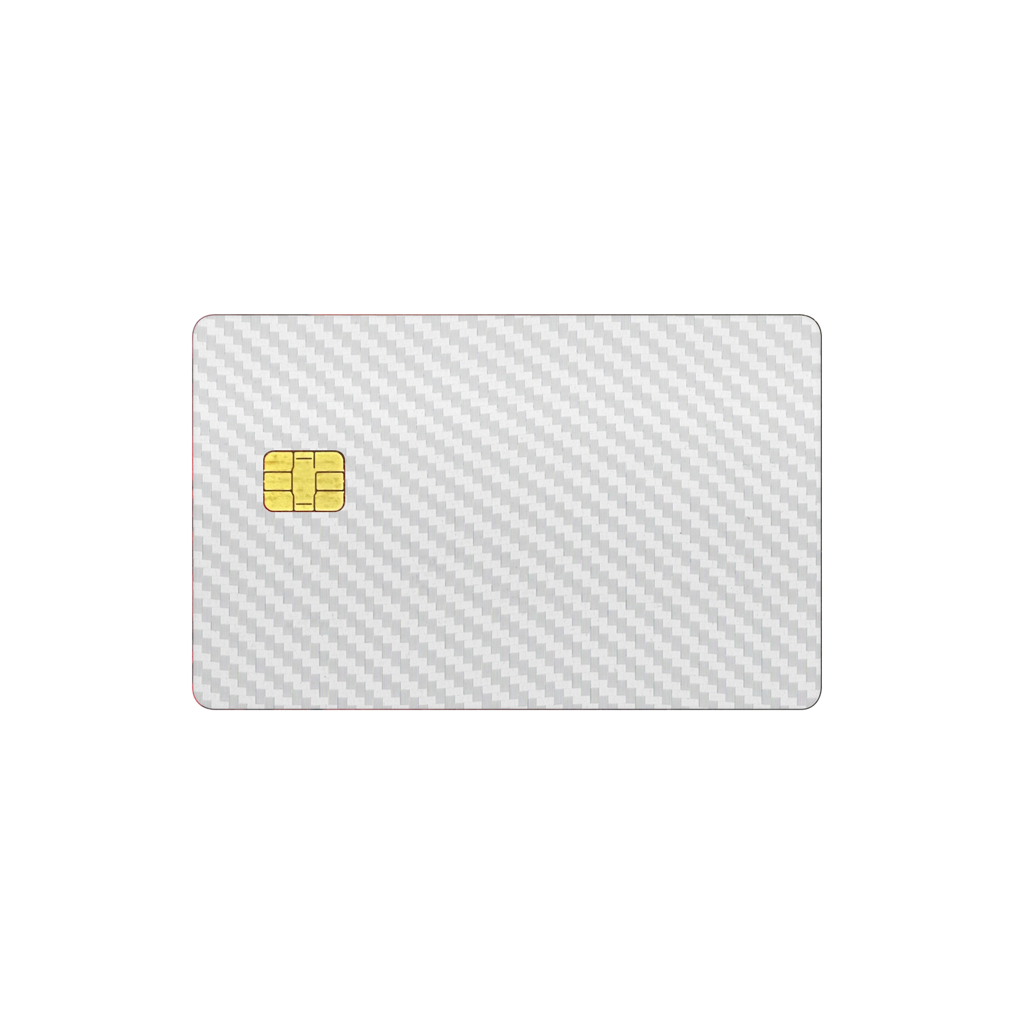 Skin Card Debit - Credit, Carbon 3D White