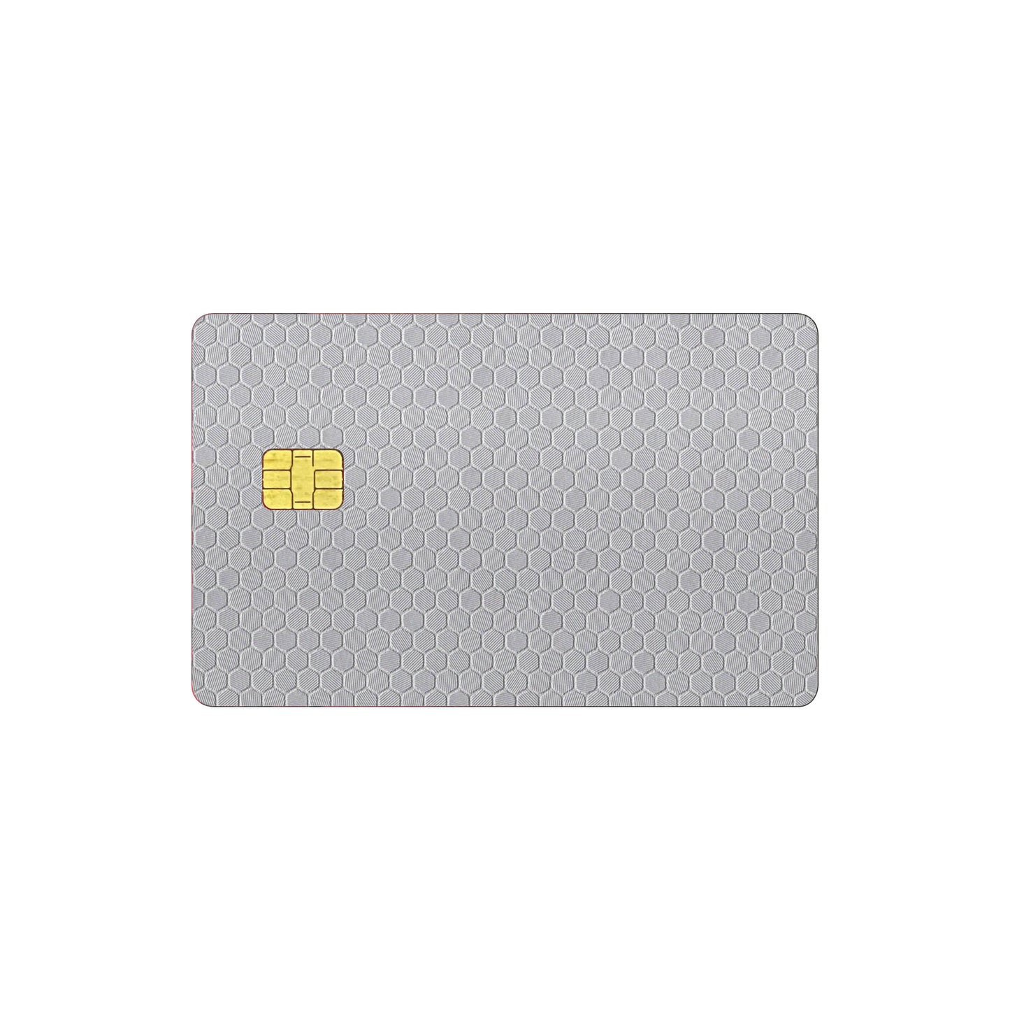 Skin Card Debit - Credit, Honeycomb 3D Gray