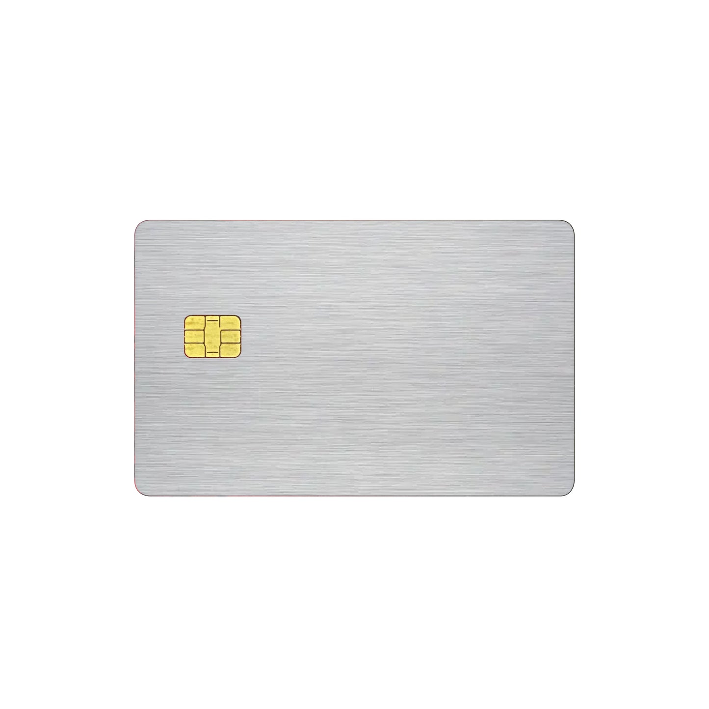 Skin Card Debit - Credit, Metallic 3D Gray