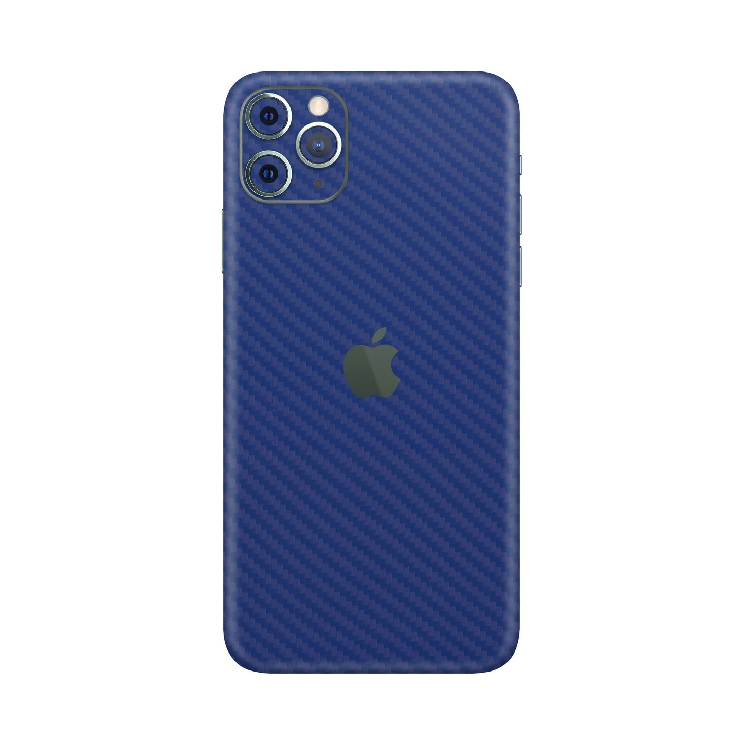 Folie de protectie iPhone 11 Pro Max, eSkins Elegans, Skin Carbon Albastru