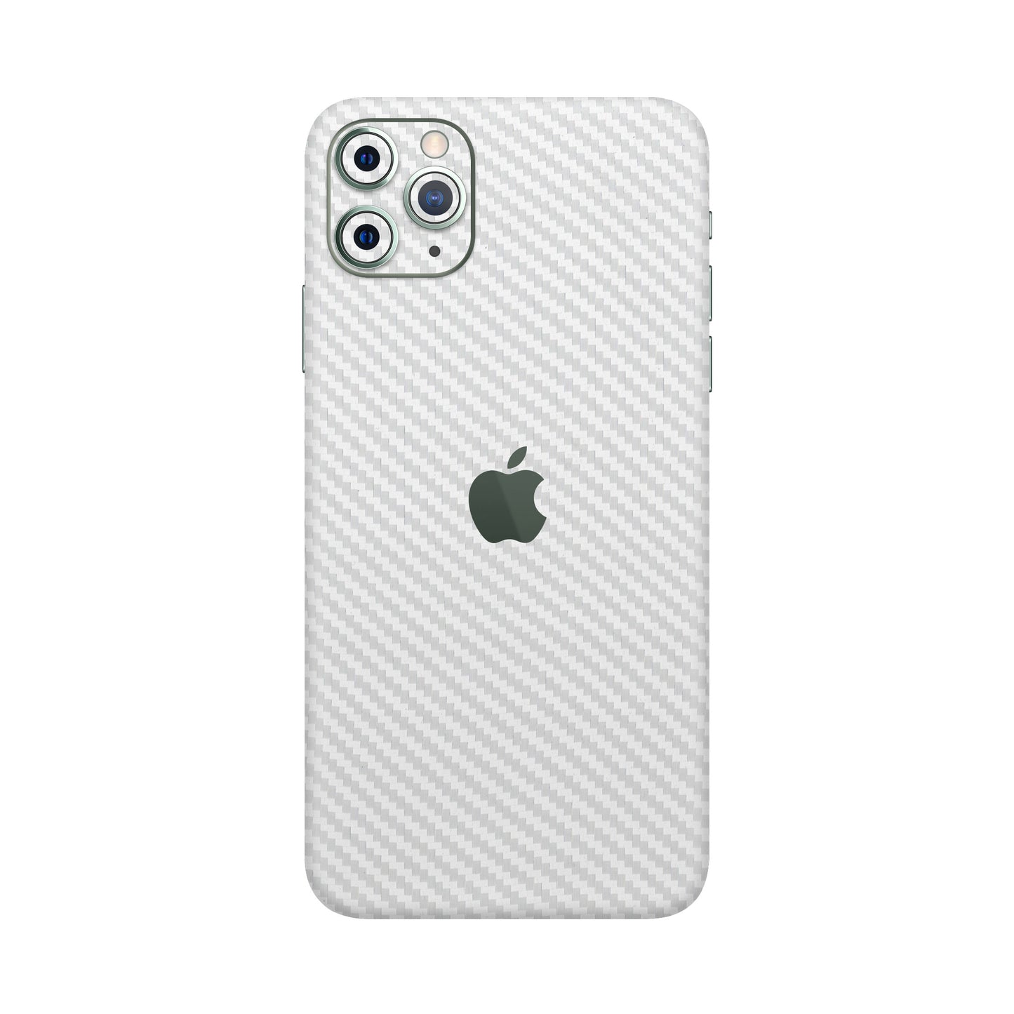 Folie de protectie iPhone 11 Pro Max, eSkins Elegans, Skin Carbon Alb