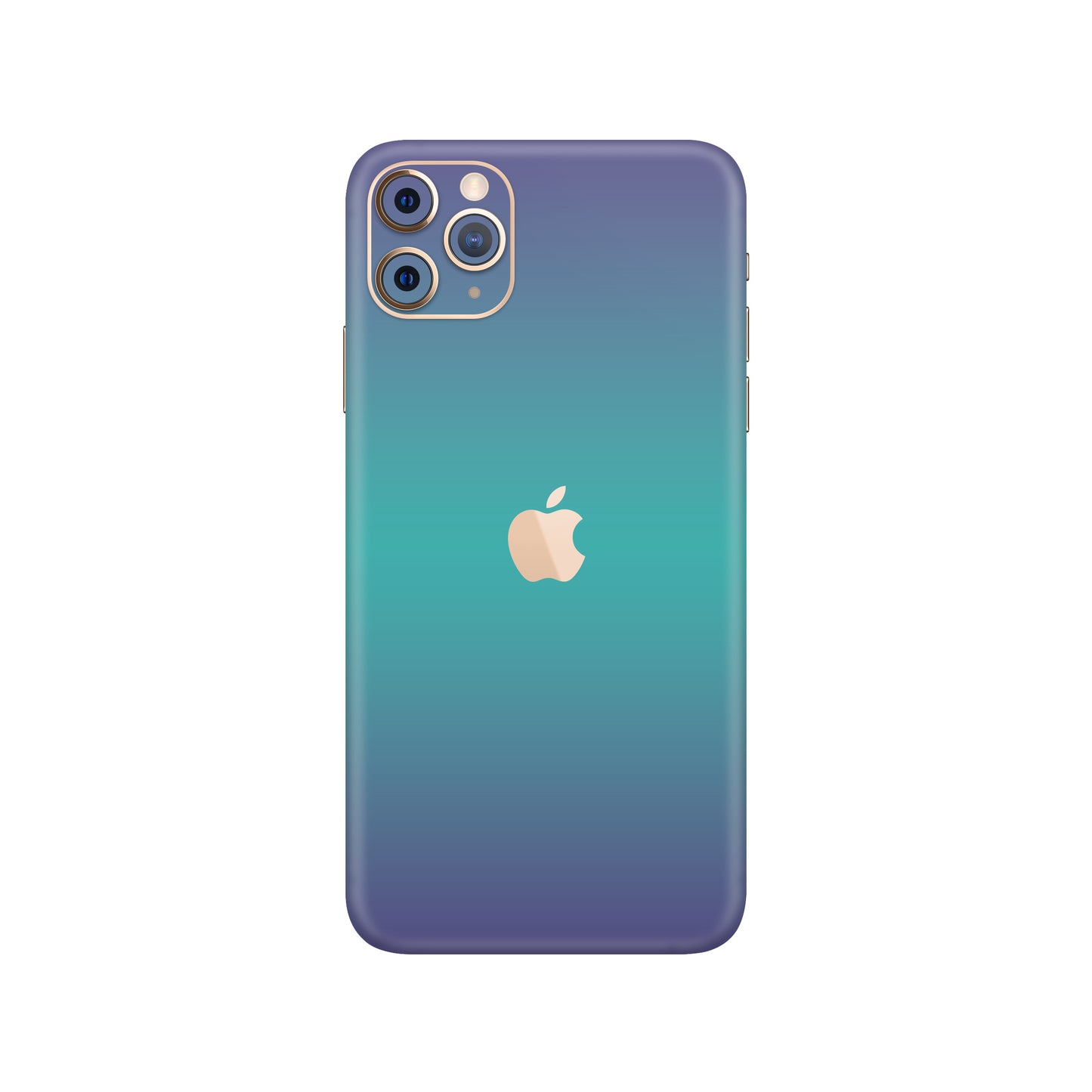 Folie de protectie iPhone 11 Pro, eSkins Unique, Skin Cameleon Turcoaz-Lavanda