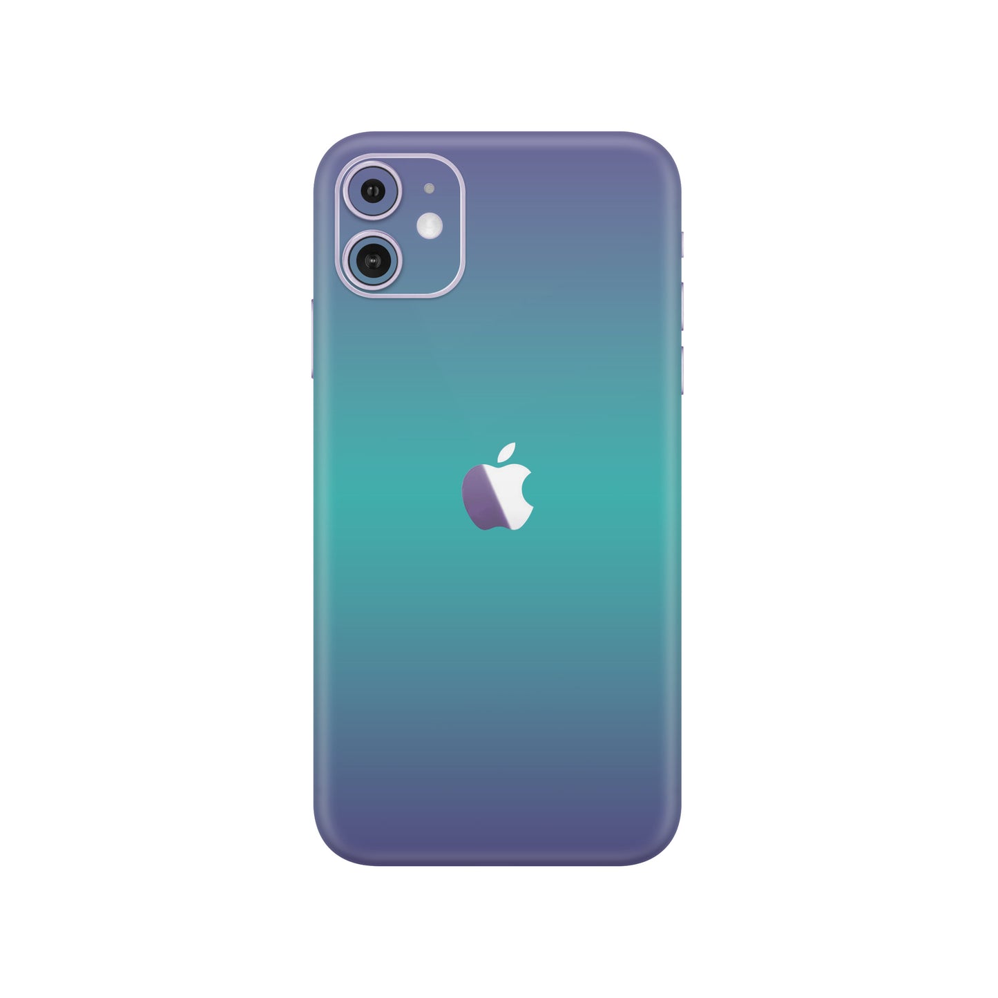 Folie de protectie iPhone 11, eSkins Unique, Skin Cameleon Turcoaz-Lavanda