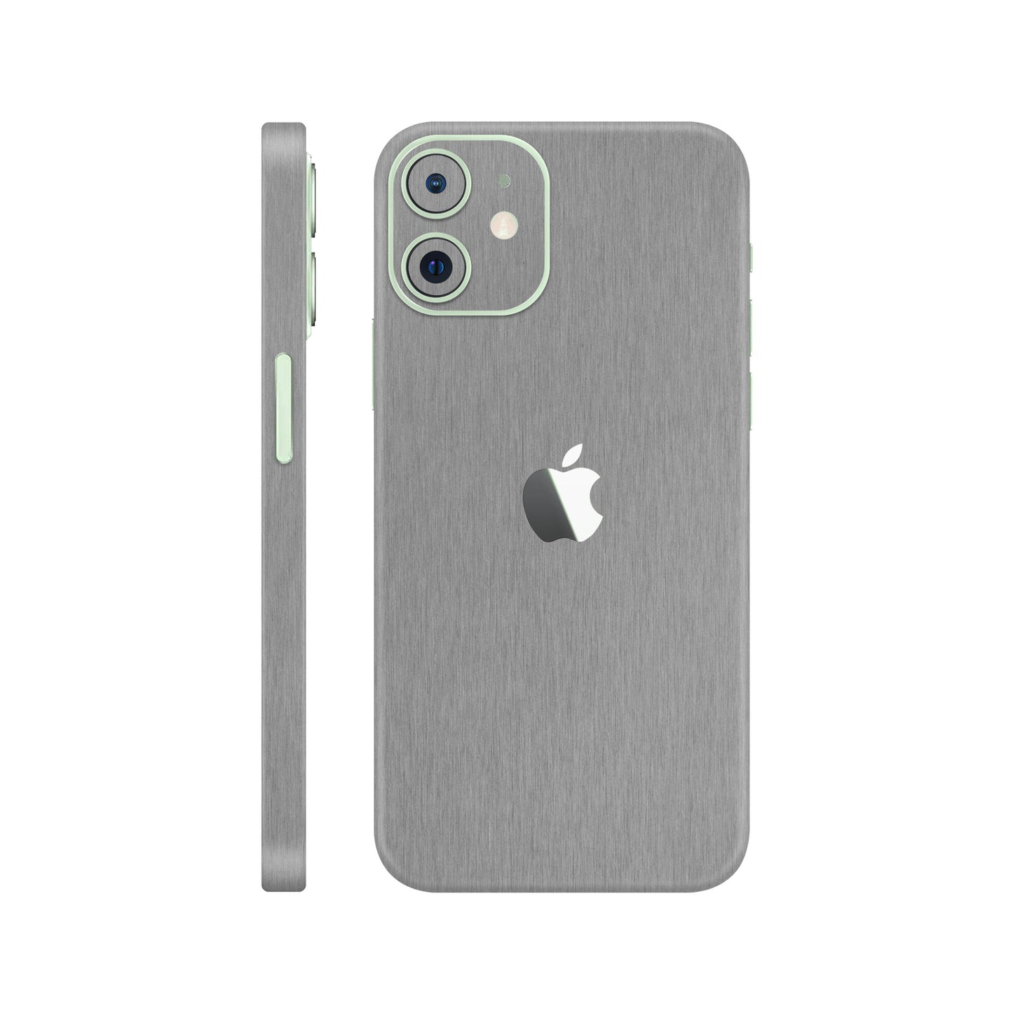 Folie de protectie iPhone 12, eSkins Elegans, Skin Metalic Grafit