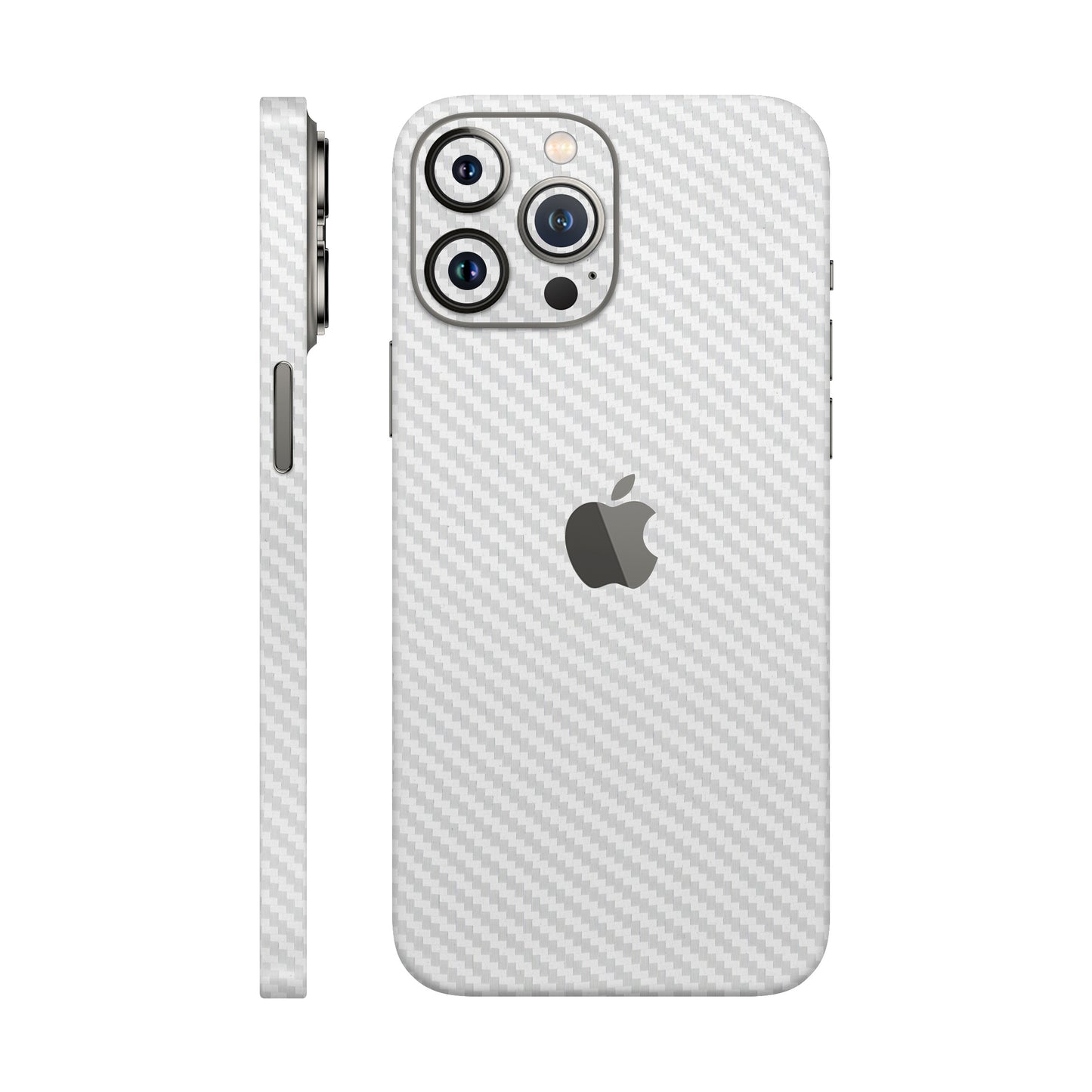 Skin iPhone 12 Pro Max, Carbon 3D White