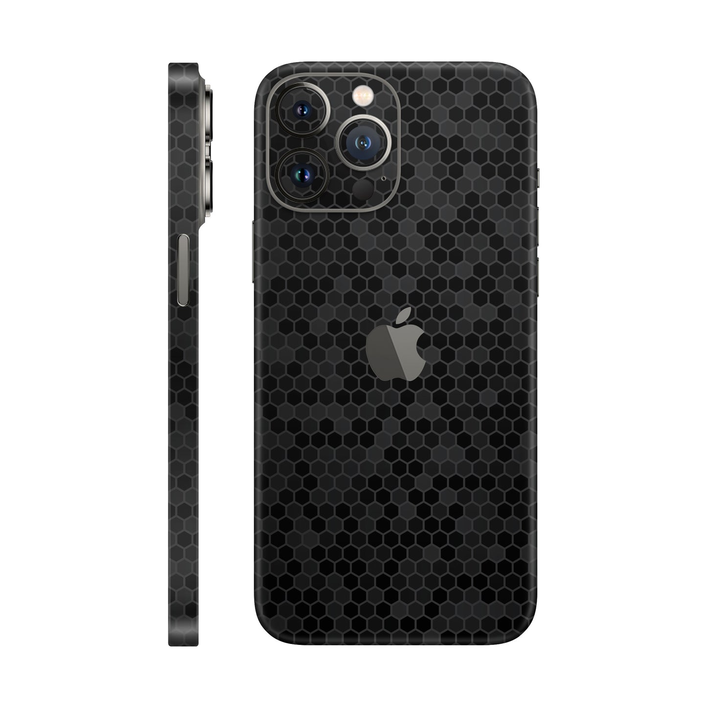 Skin iPhone 12 Pro Max, Honeycomb 3D Black
