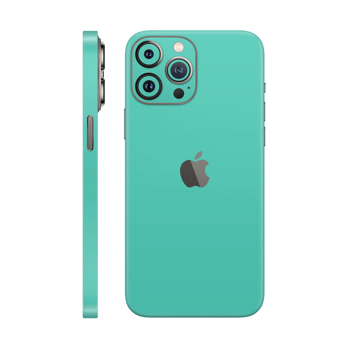Folie de protectie iPhone 12 Pro Max, eSkins Unique, Skin Mat Verde Menta