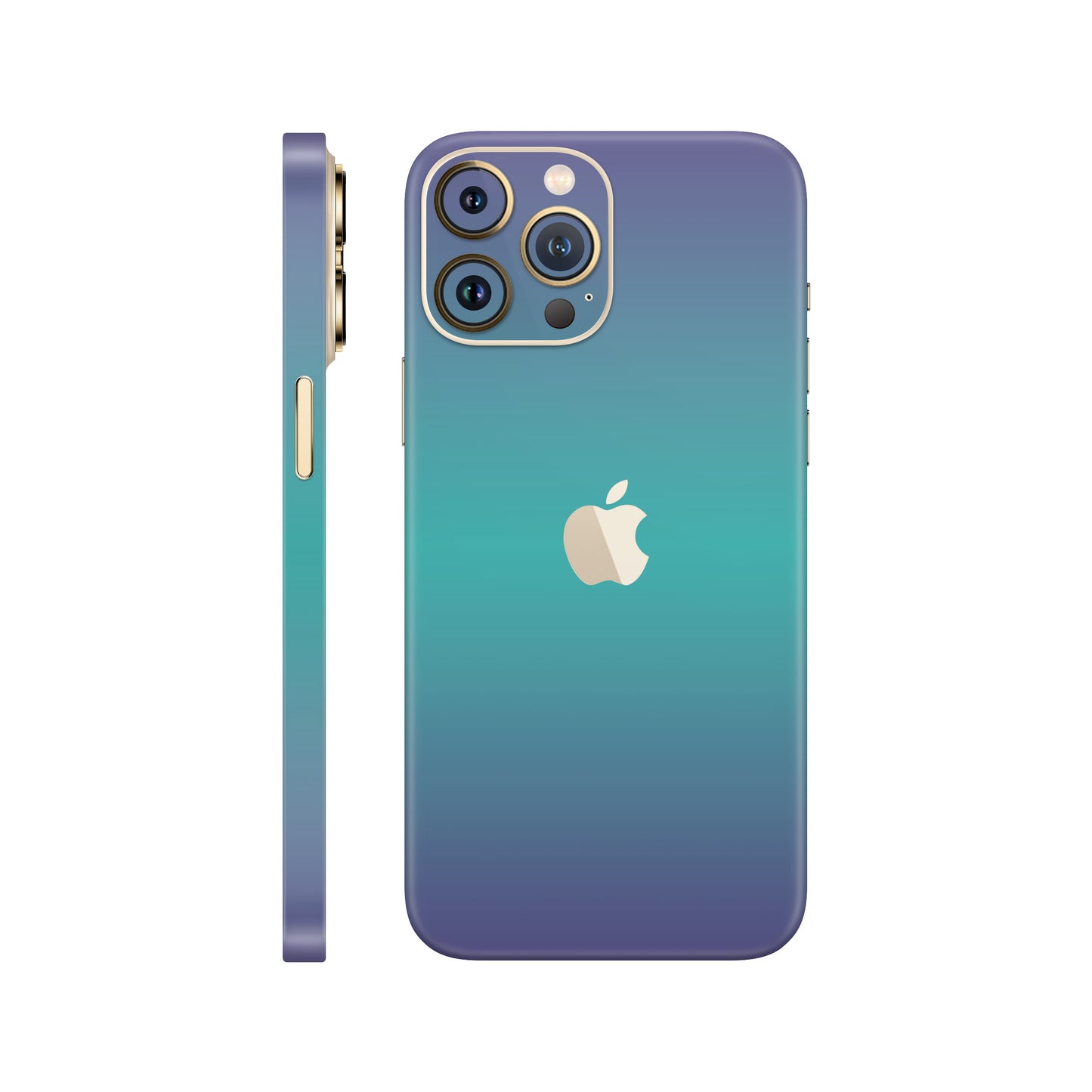 Skin iPhone 12 Pro, Chameleon Turquoise - Lavender