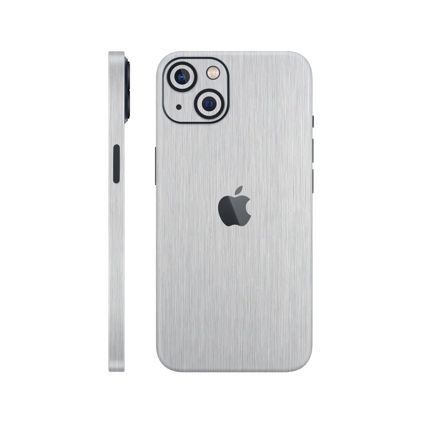Folie de protectie iPhone 13, eSkins Elegans, Skin Metalic Gri