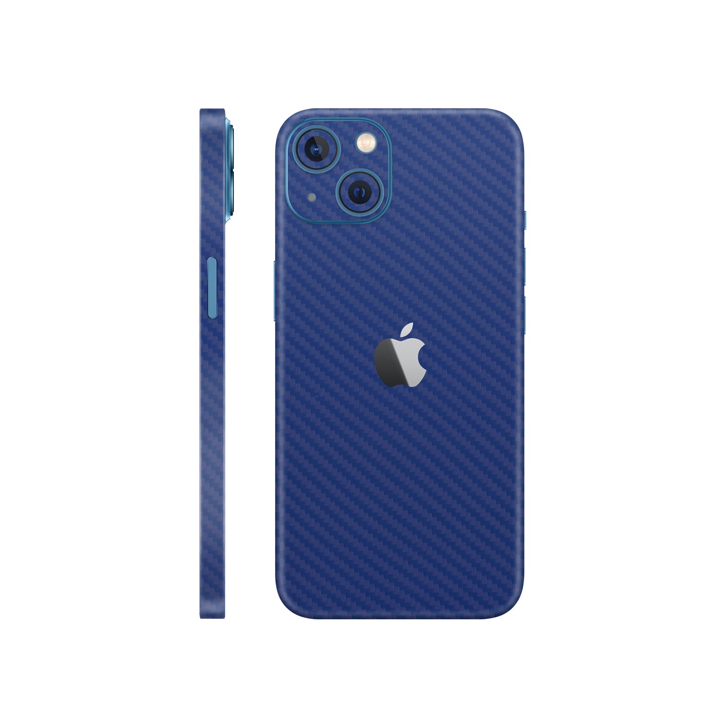 Skin iPhone 13 Mini, Carbon 3D Blue