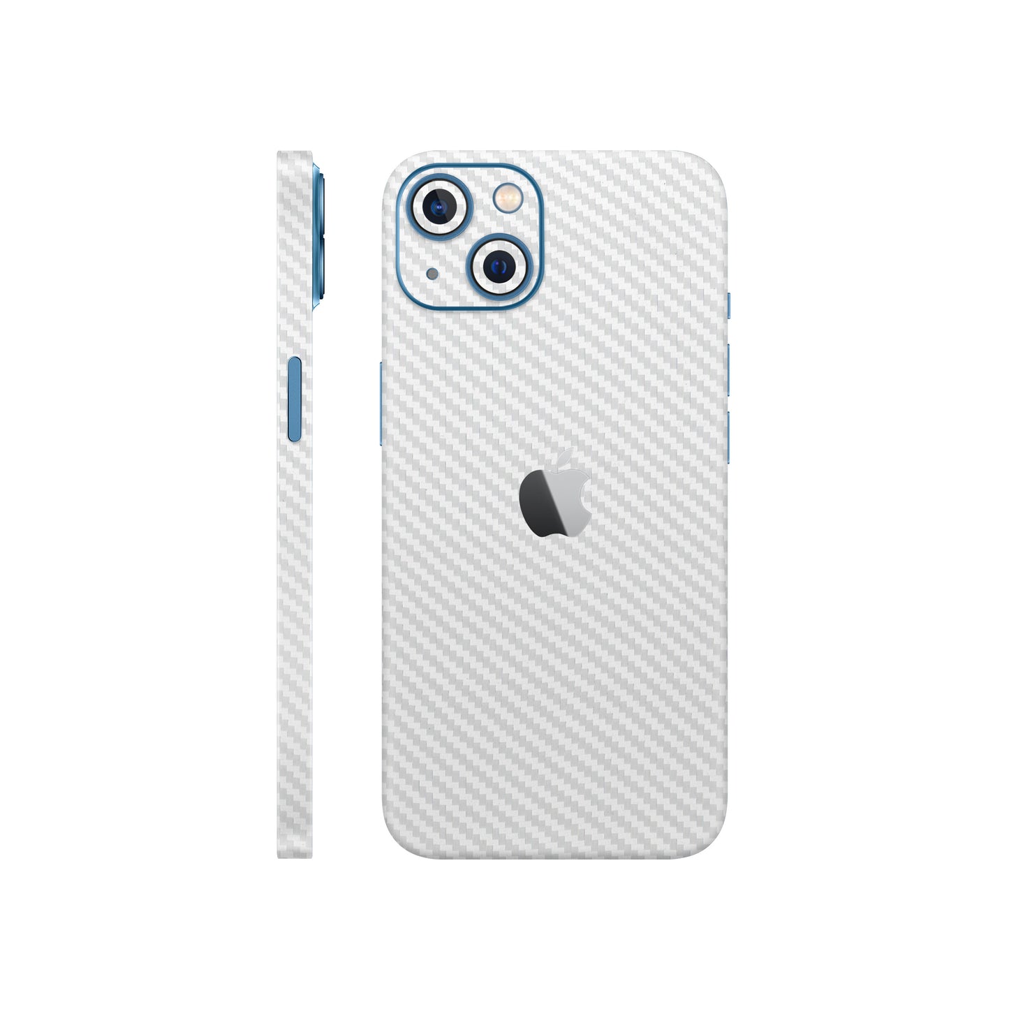 Skin iPhone 13 Mini, Carbon 3D White
