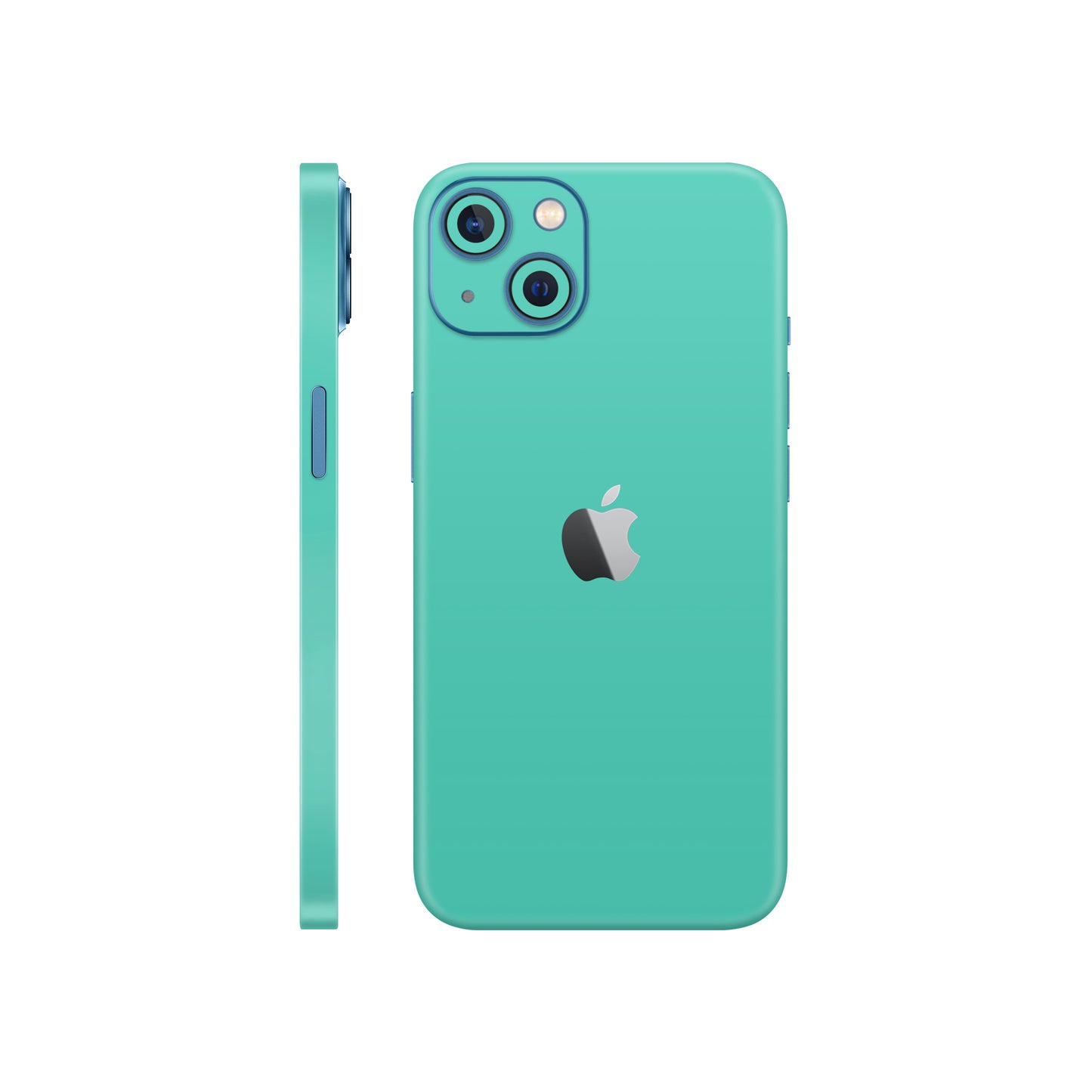 Folie de protectie iPhone 13 Mini, eSkins Unique, Skin Mat Verde Menta