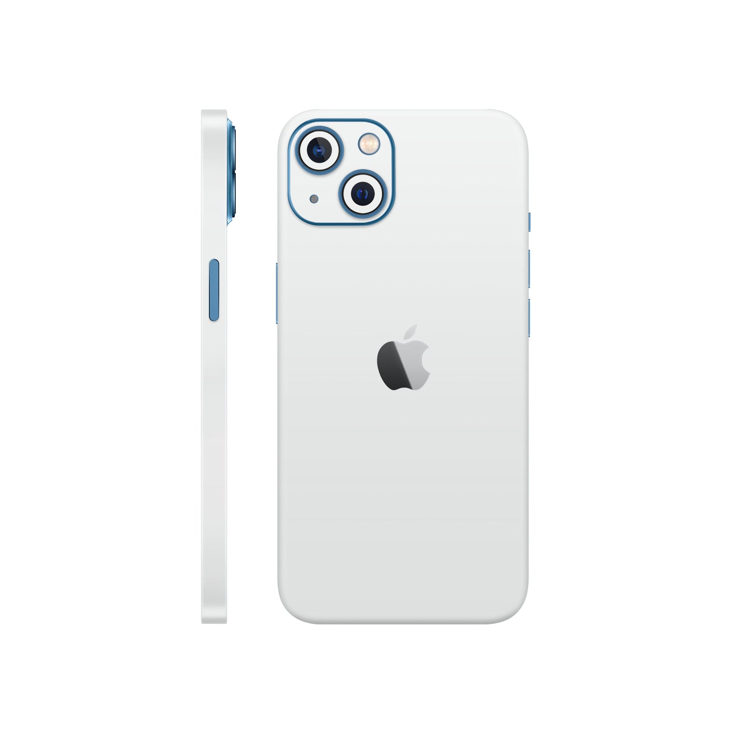 Folie de protectie iPhone 13 Mini, eSkins Unique, Skin Mat Alb