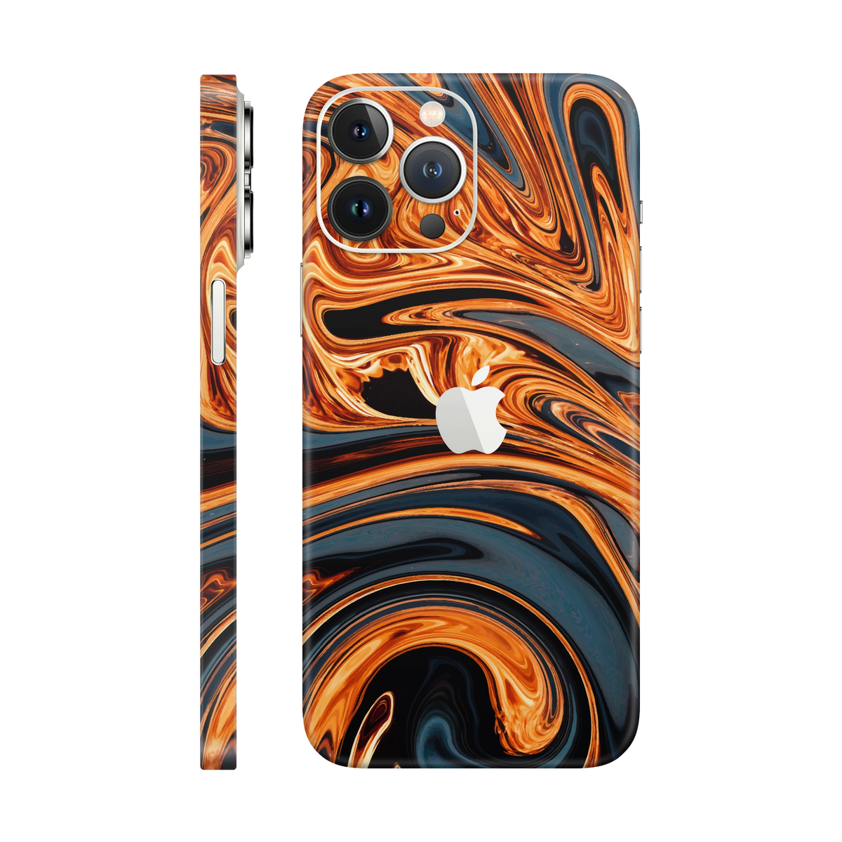 Folie de protectie pentru iPhone 13 Pro Max, eSkins Signature, Skin Amber Blaze