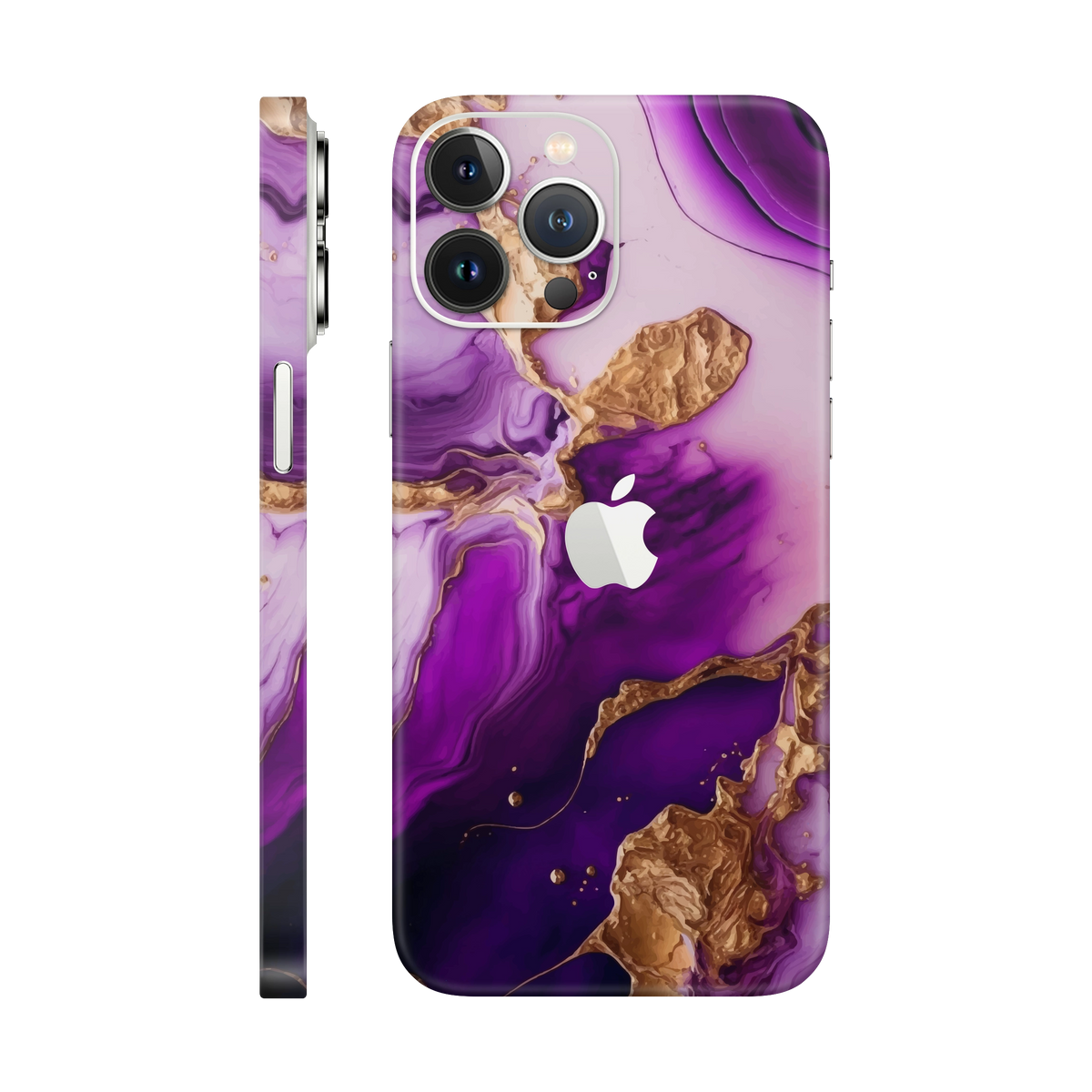 Folie de protectie pentru iPhone 13 Pro Max, eSkins Signature, Skin Amethyst Dream