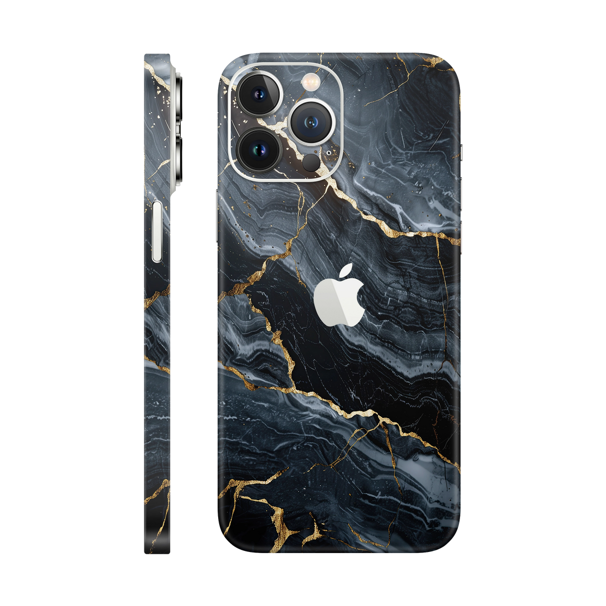 Folie de protectie pentru iPhone 13 Pro Max, eSkins Signature, Skin Gilded Abyss