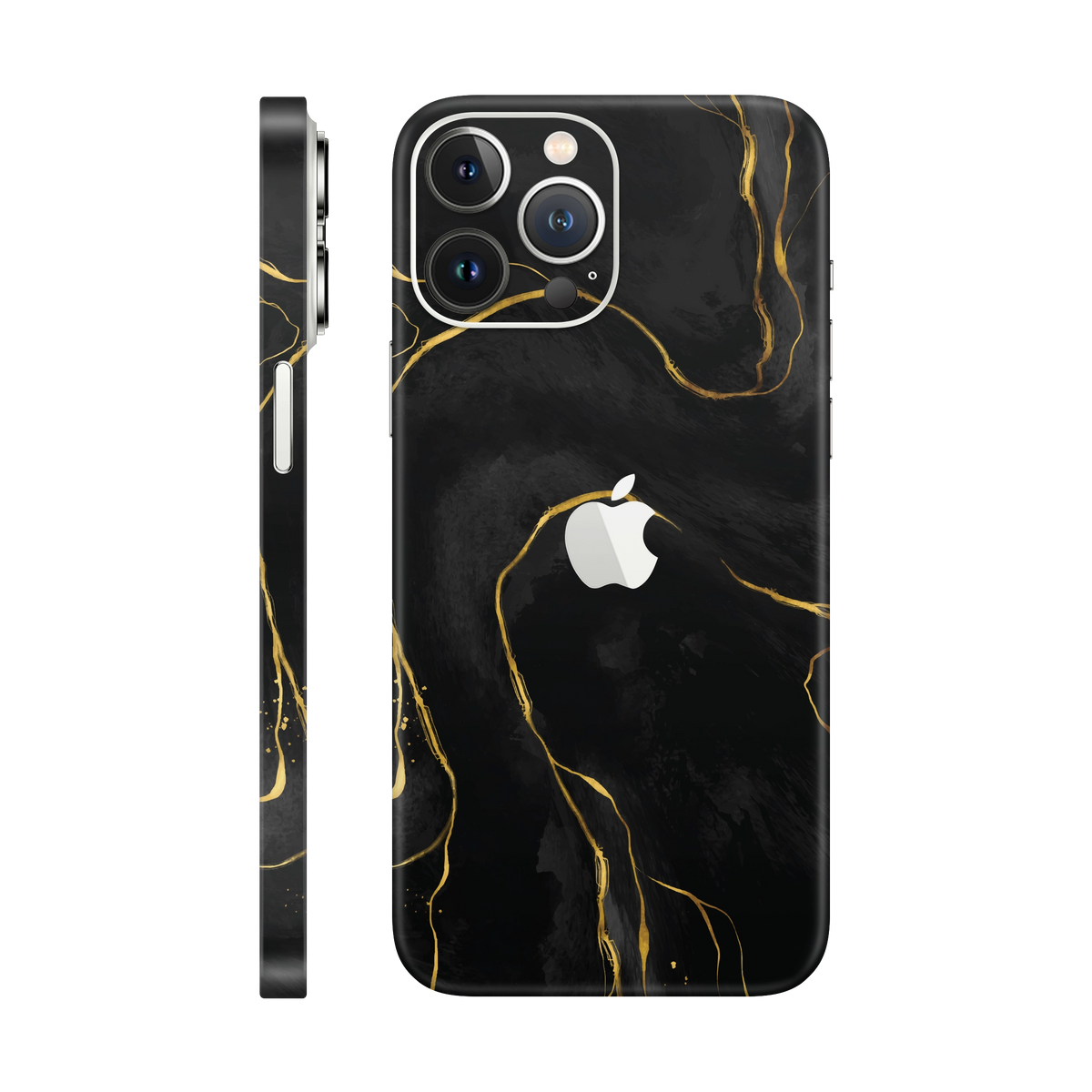 Folie de protectie pentru iPhone 13 Pro Max, eSkins Signature, Skin Golden Onyx