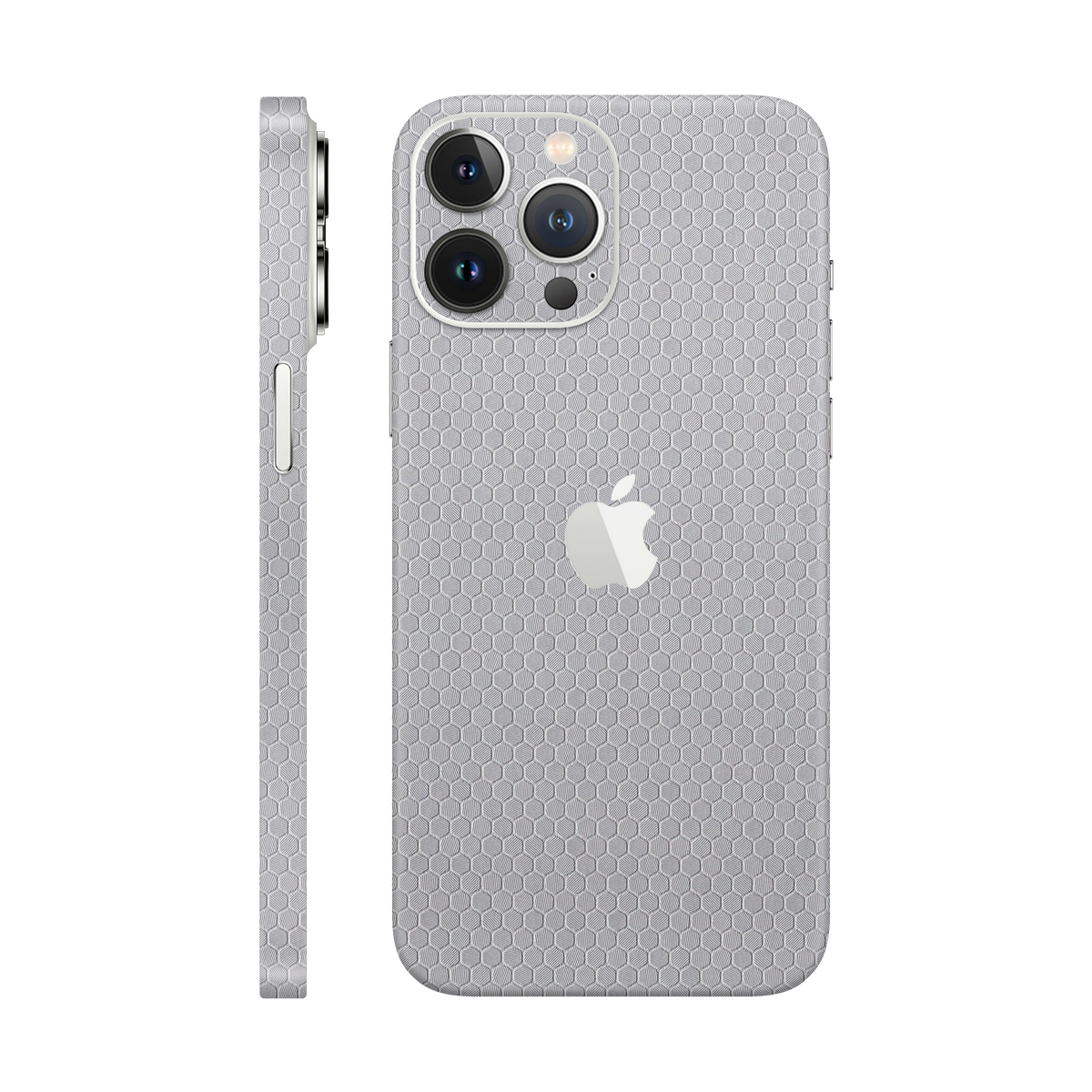 Skin iPhone 13 Pro Max, Honeycomb 3D Grey
