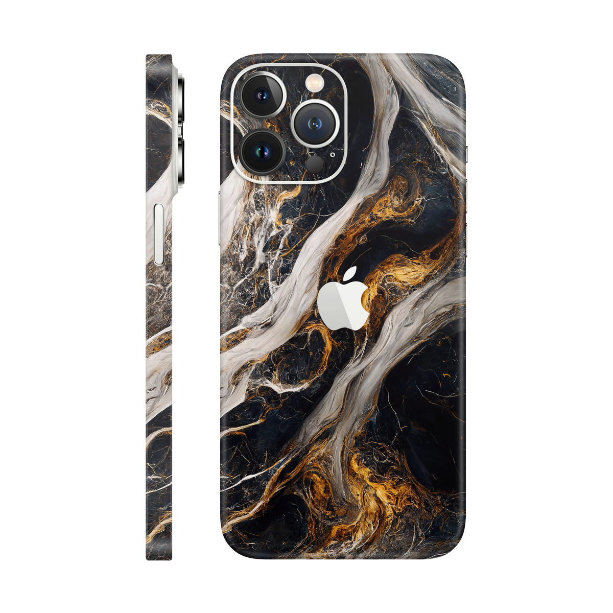 Folie de protectie pentru iPhone 13 Pro Max, eSkins Signature, Skin Luxe Nebula
