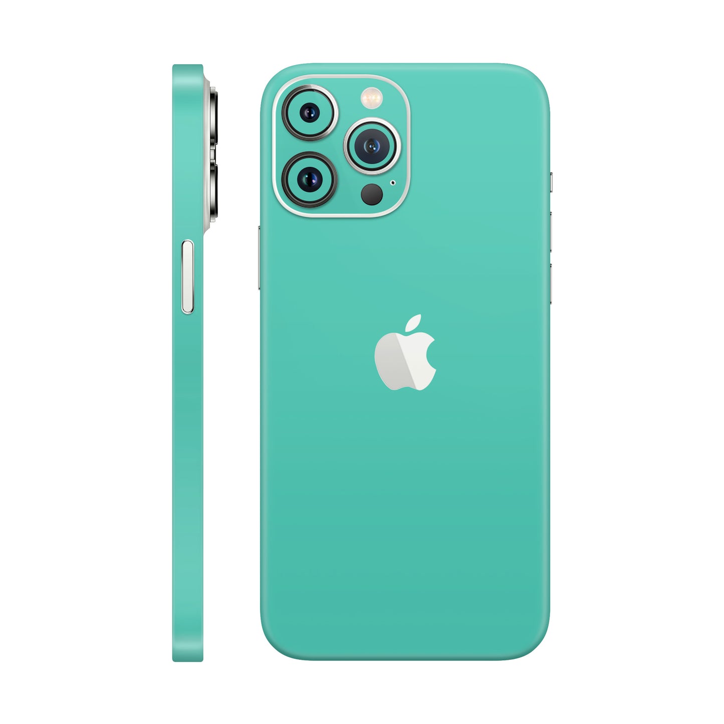 Folie de protectie iPhone 13 Pro Max, eSkins Unique, Skin Mat Verde Menta
