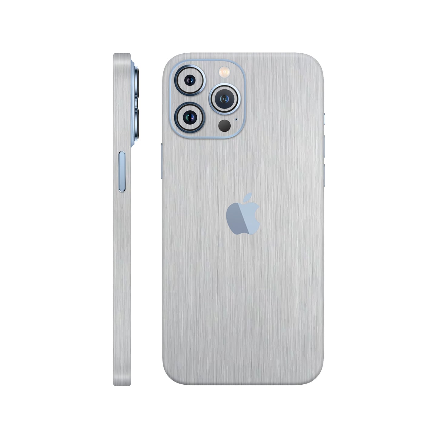 Folie de protectie iPhone 13 Pro, eSkins Elegans, Skin Metalic Gri