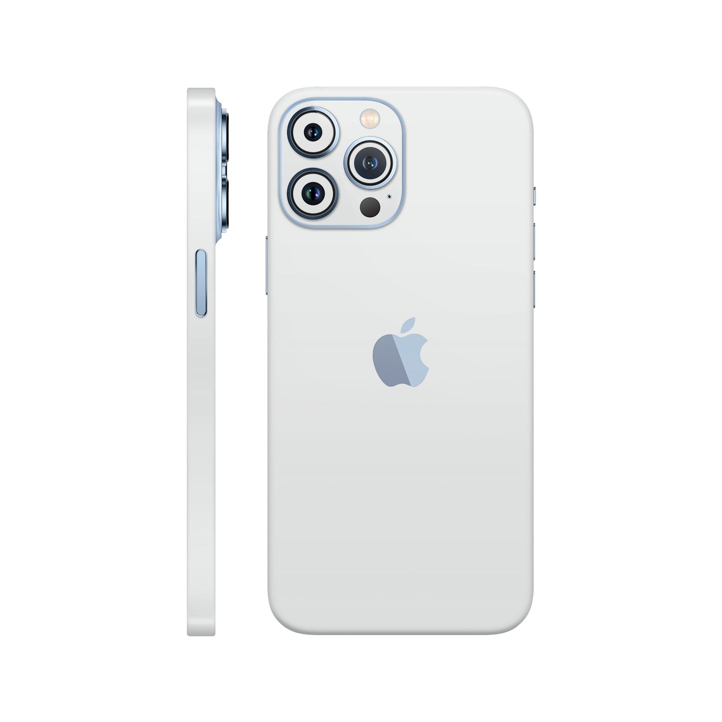 Folie de protectie iPhone 13 Pro, eSkins Unique, Skin Mat Alb