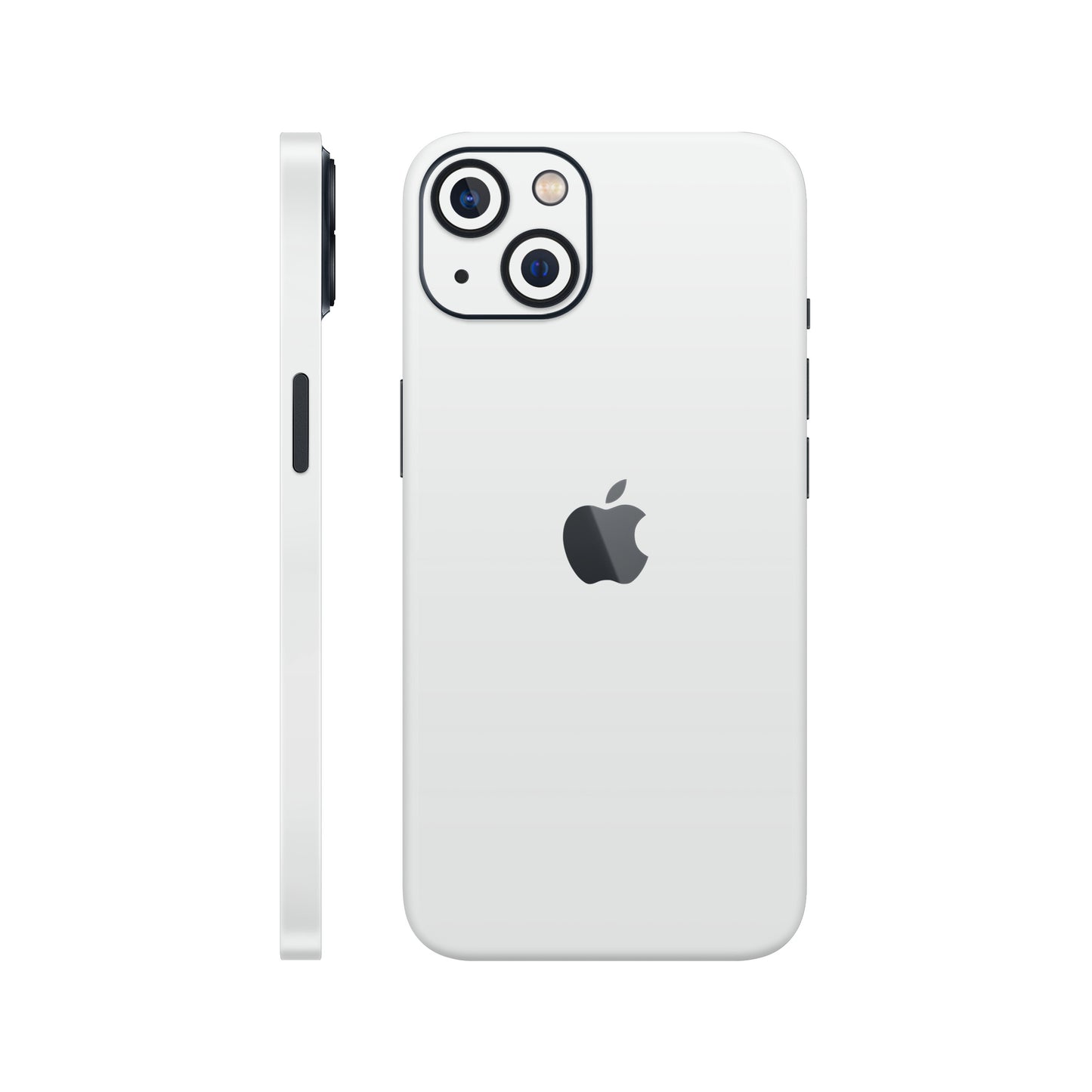 Folie de protectie iPhone 13, eSkins Unique, Skin Mat Alb