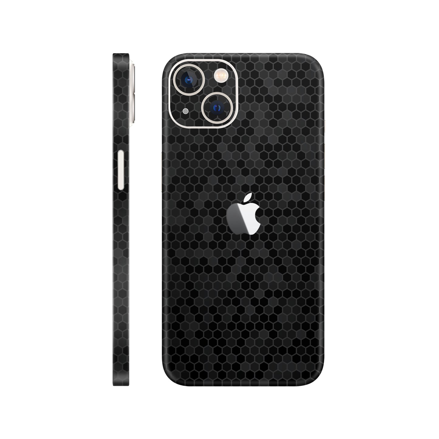 Skin iPhone 14, Honeycomb 3D Black