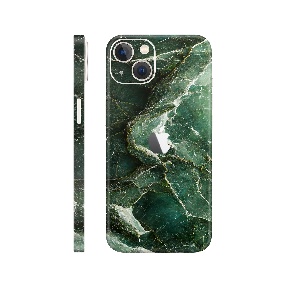 Folie de protectie pentru iPhone 14, eSkins Signature, Skin Mystic Emerald