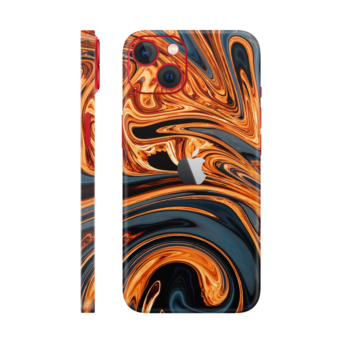 Folie de protectie pentru iPhone 14 Plus, eSkins Signature, Skin Amber Blaze