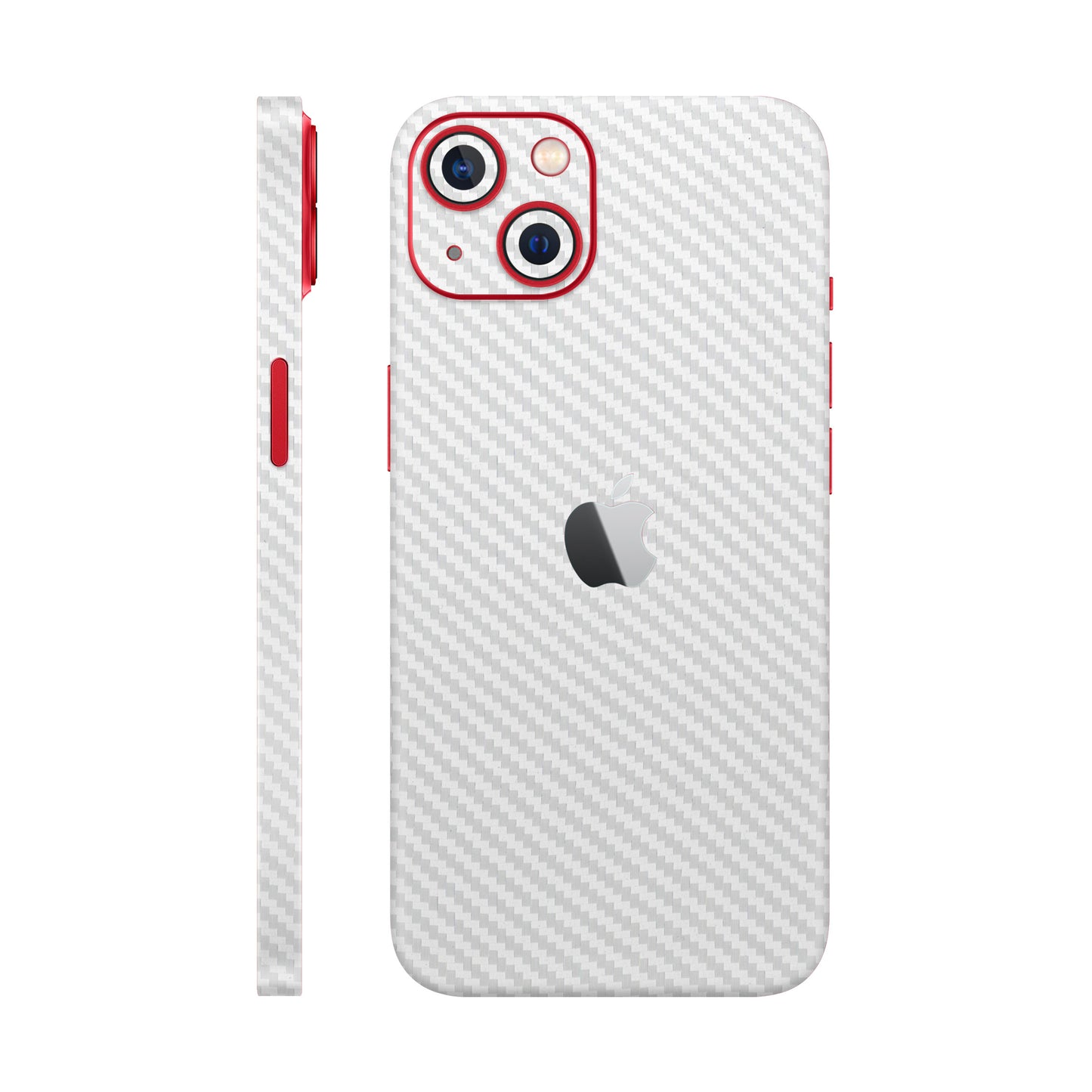 Skin iPhone 14 Plus, Carbon 3D White
