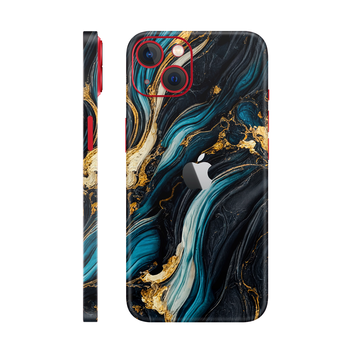 Folie de protectie pentru iPhone 14 Plus, eSkins Signature, Skin Mystic Ocean