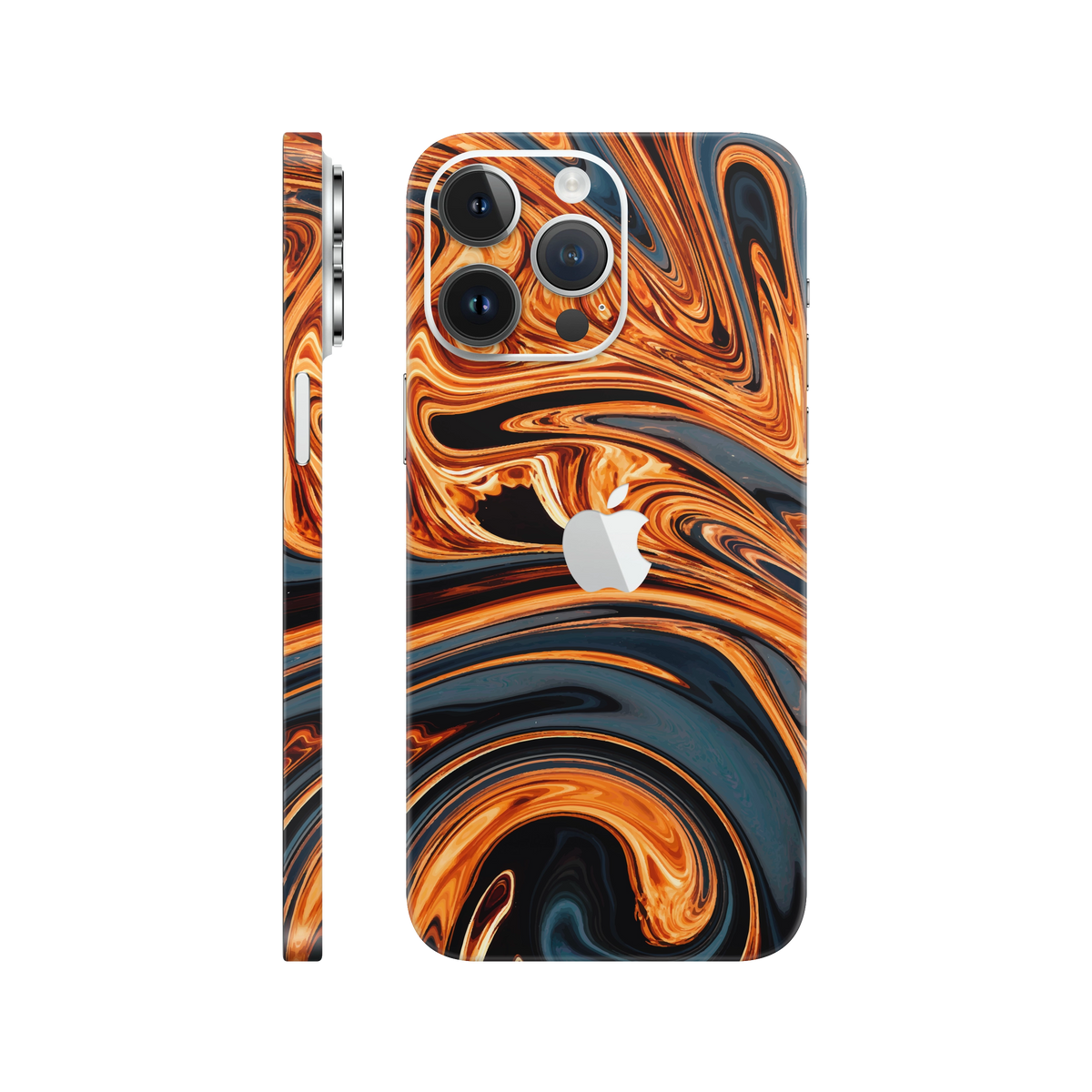 Folie de protectie pentru iPhone 14 Pro, eSkins Signature, Skin Amber Blaze
