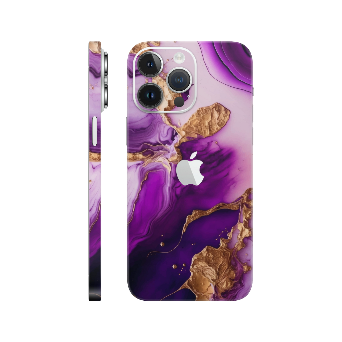 Folie de protectie pentru iPhone 14 Pro, eSkins Signature, Skin Amethyst Dream
