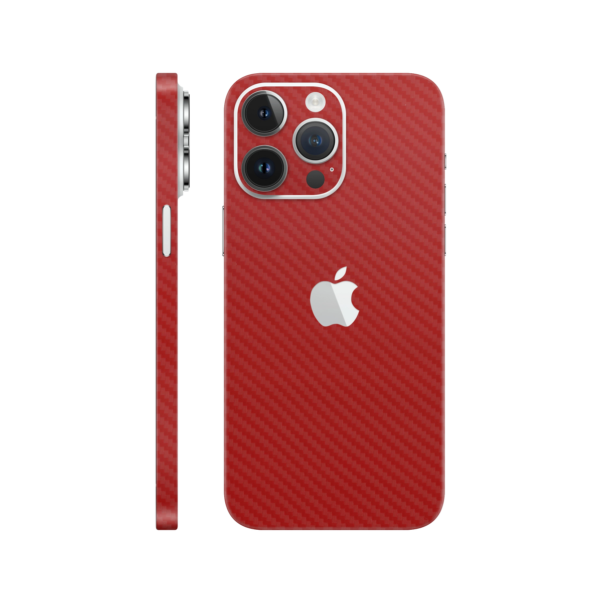 Skin iPhone 14 Pro, Carbon 3D Red