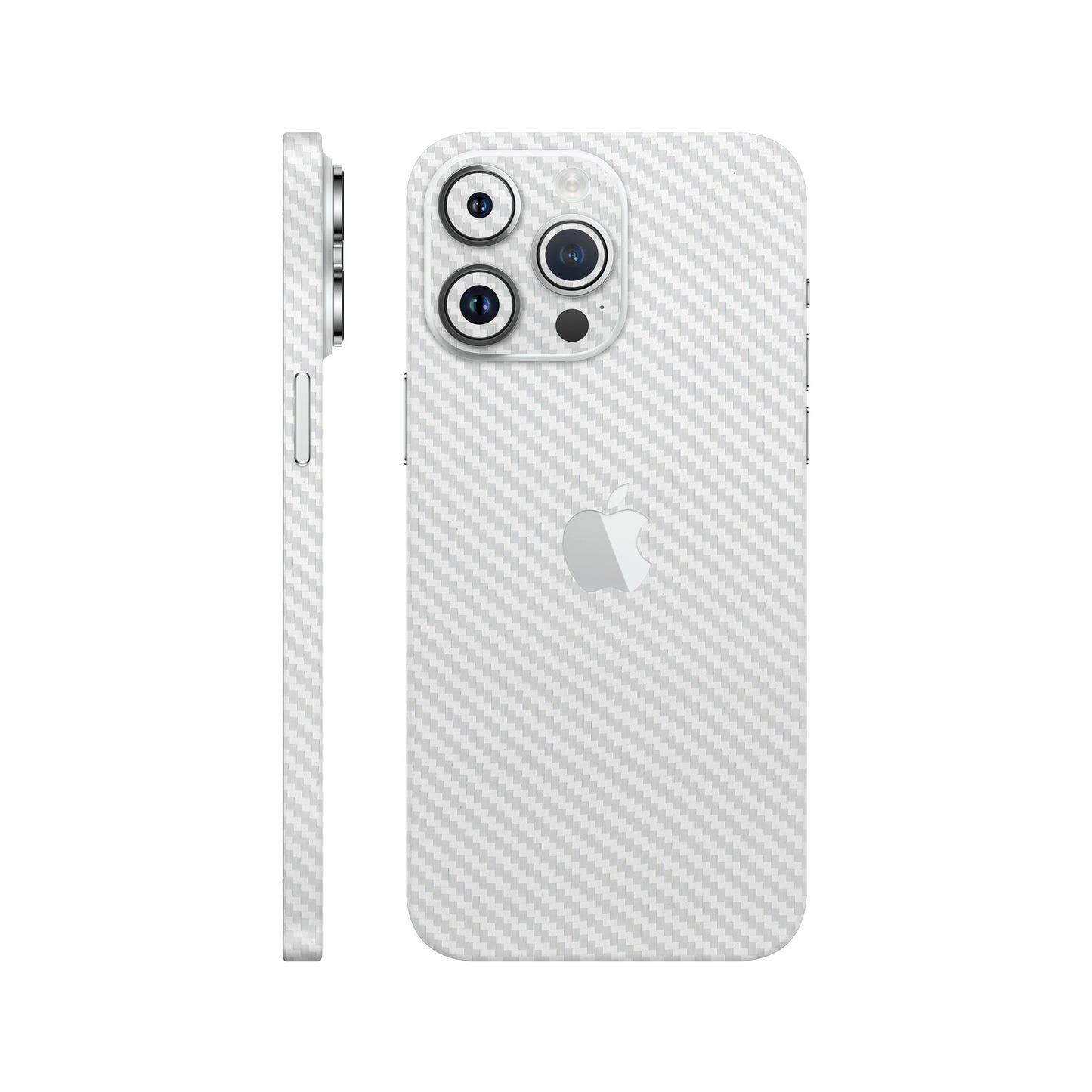 Skin iPhone 14 Pro, Carbon 3D White