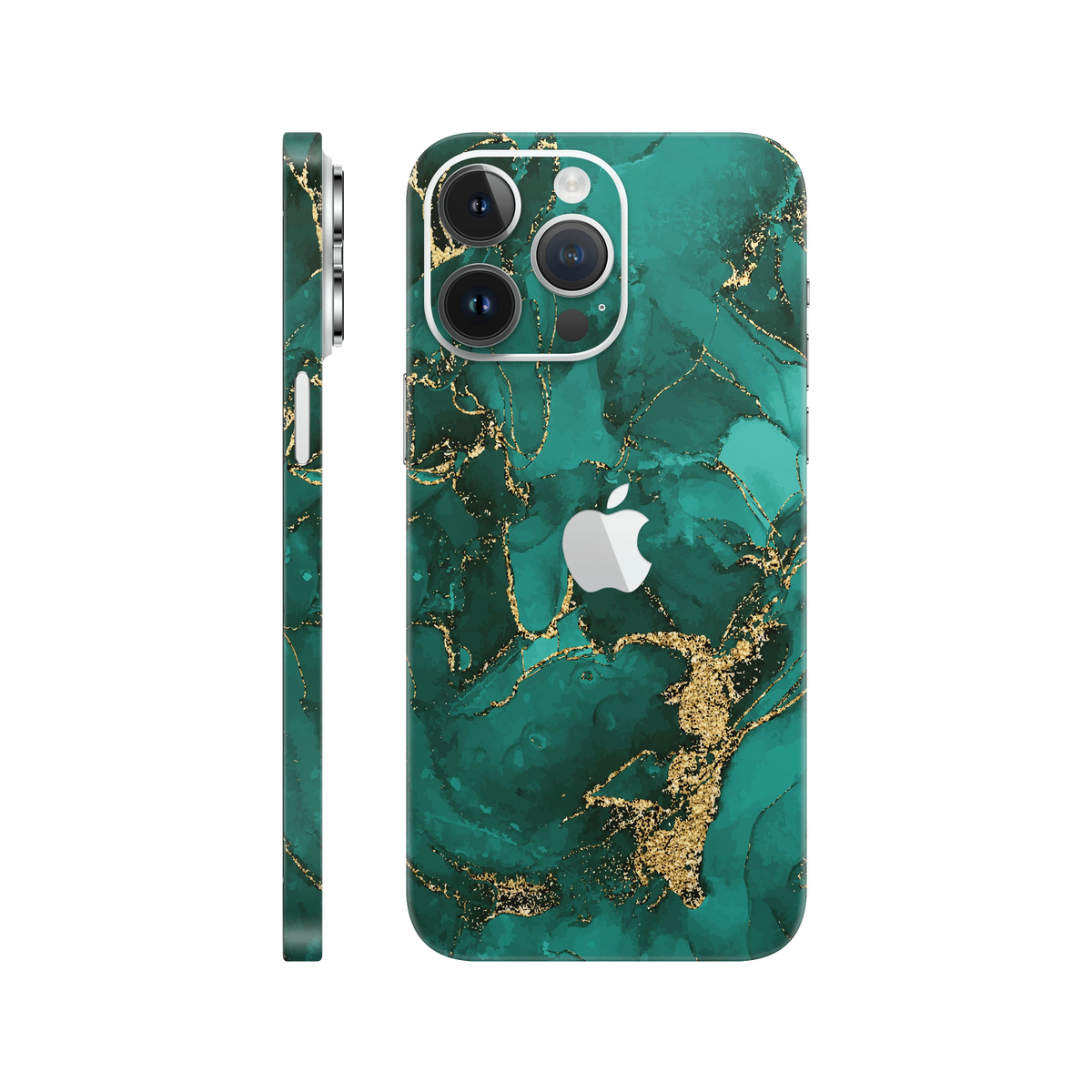 Folie de protectie pentru iPhone 14 Pro, eSkins Signature, Skin Ethereal Green