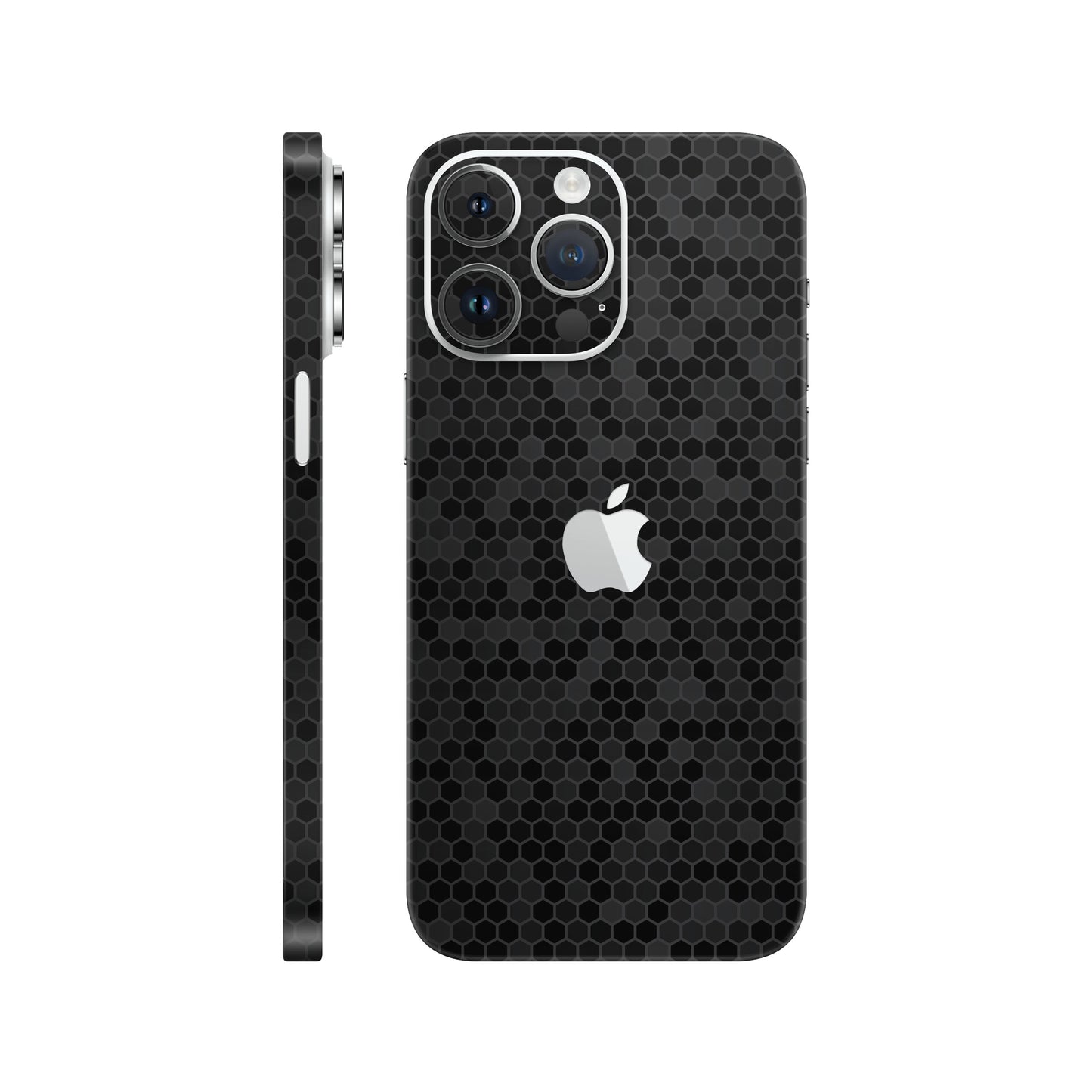 Skin iPhone 14 Pro, Honeycomb 3D Black