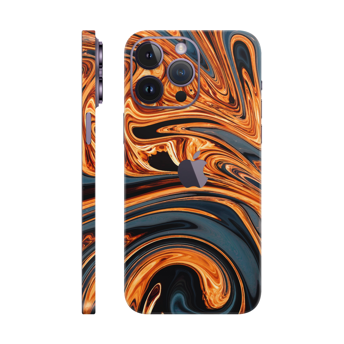 Folie de protectie pentru iPhone 14 Pro Max, eSkins Signature, Skin Amber Blaze