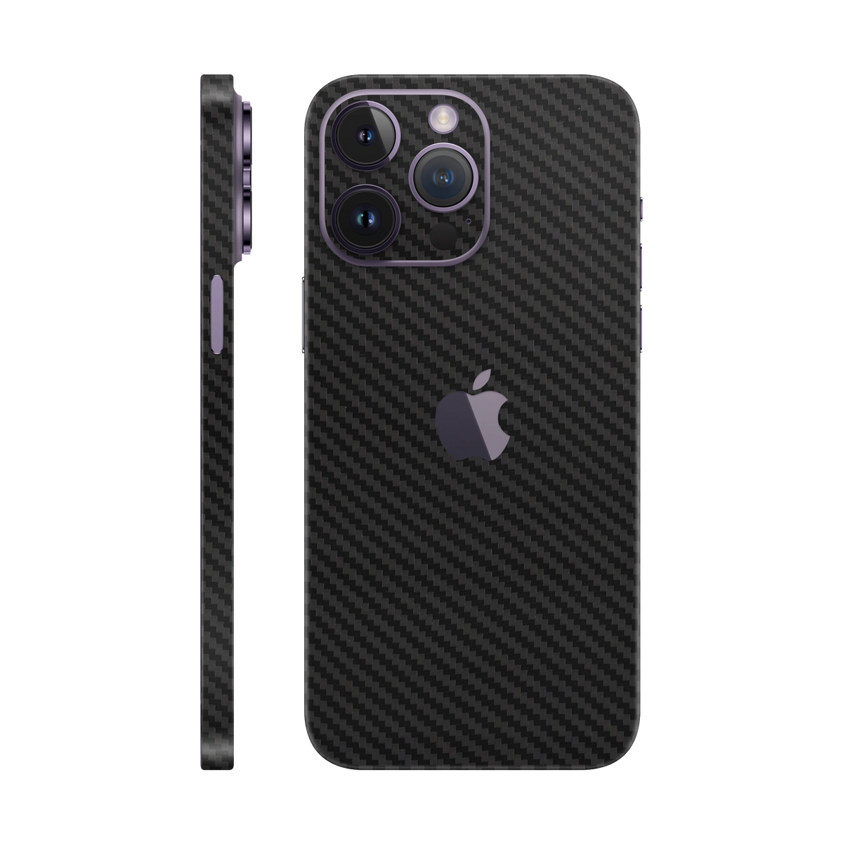 Skin iPhone 14 Pro Max, Carbon 3D Black