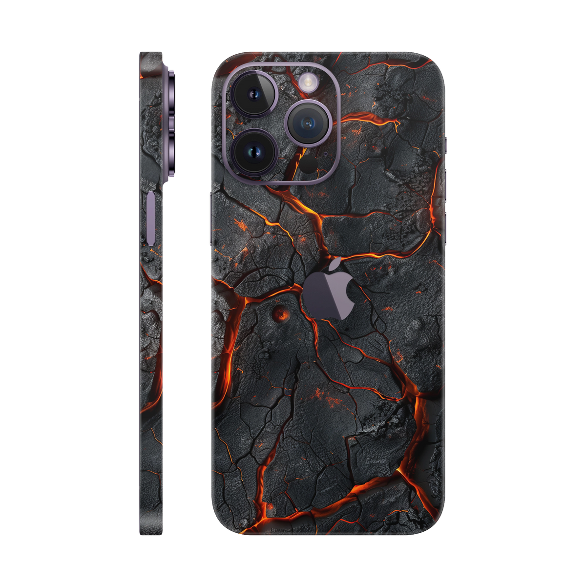 Folie de protectie pentru iPhone 14 Pro Max, eSkins Signature, Skin Inferno Crust