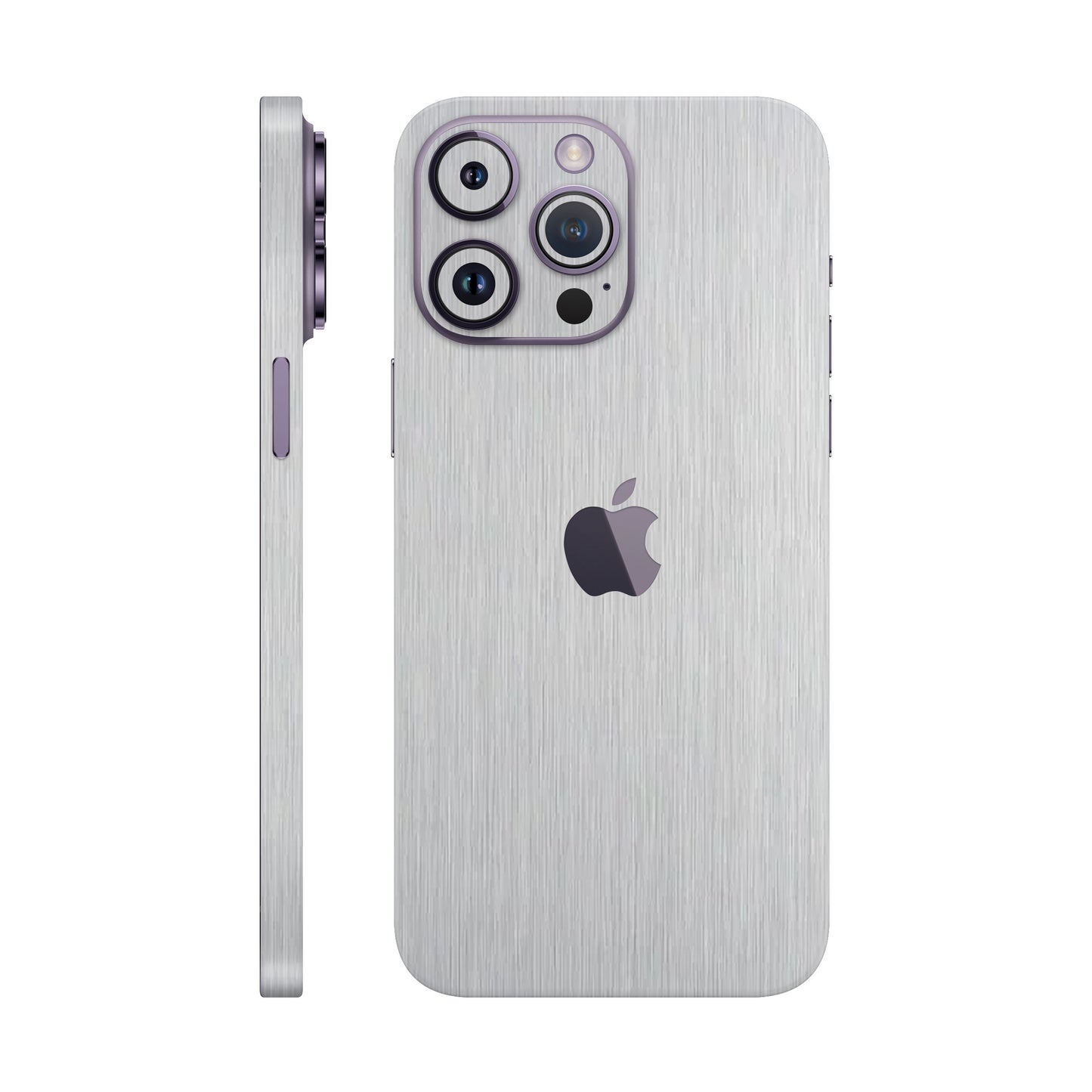 Folie de protectie iPhone 14 Pro Max, eSkins Elegans, Skin Metalic Gri