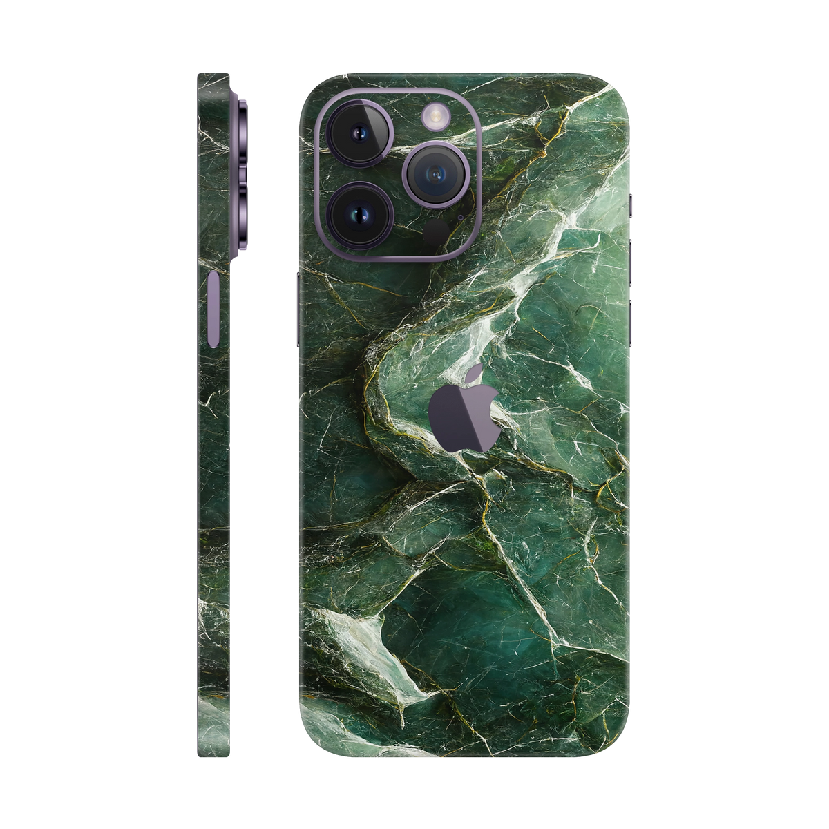 Folie de protectie pentru iPhone 14 Pro Max, eSkins Signature, Skin Mystic Emerald