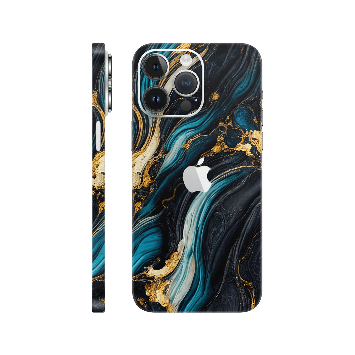 Folie de protectie pentru iPhone 14 Pro, eSkins Signature, Skin Mystic Ocean