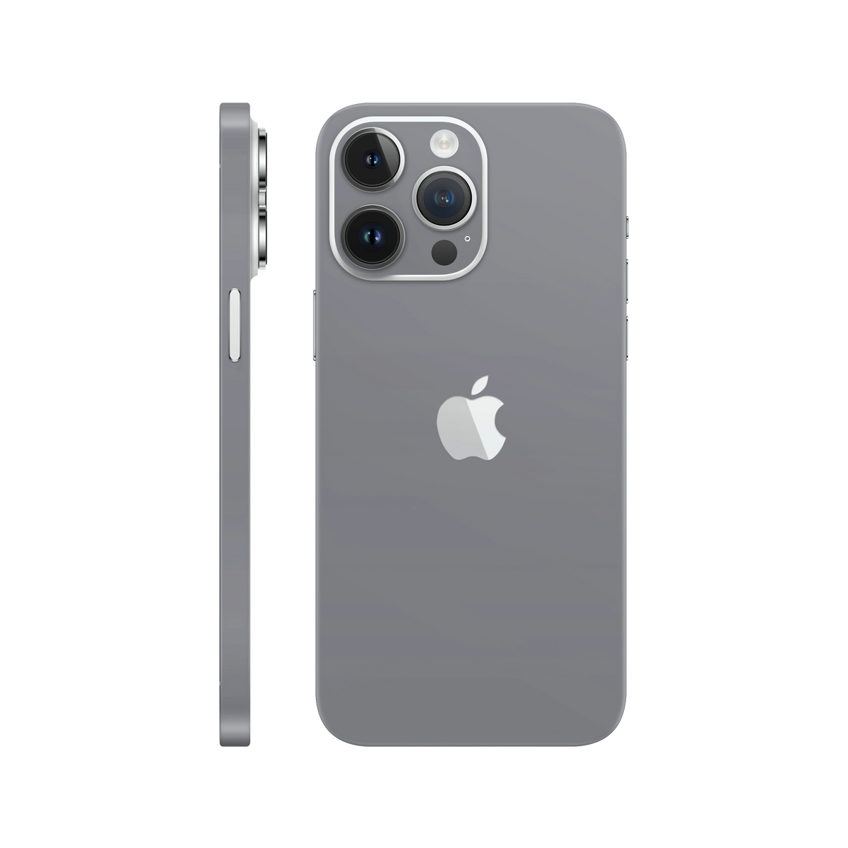 Folie de protectie pentru iPhone 14 Pro, eSkins Unique, Skin Mat Gri