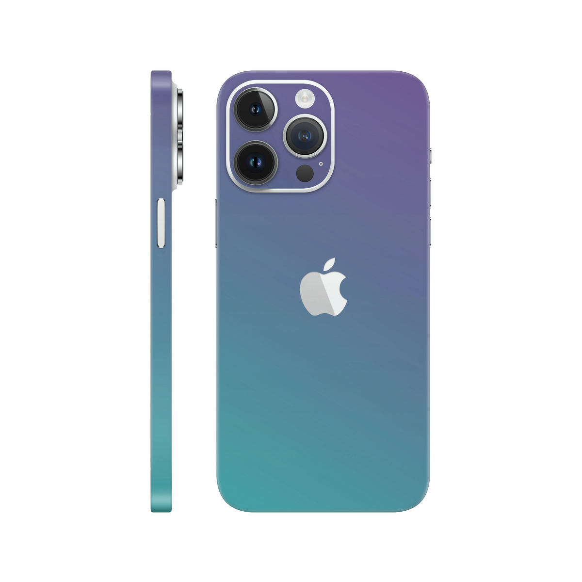 Skin iPhone 14 Pro, Chameleon Turquoise - Lavender